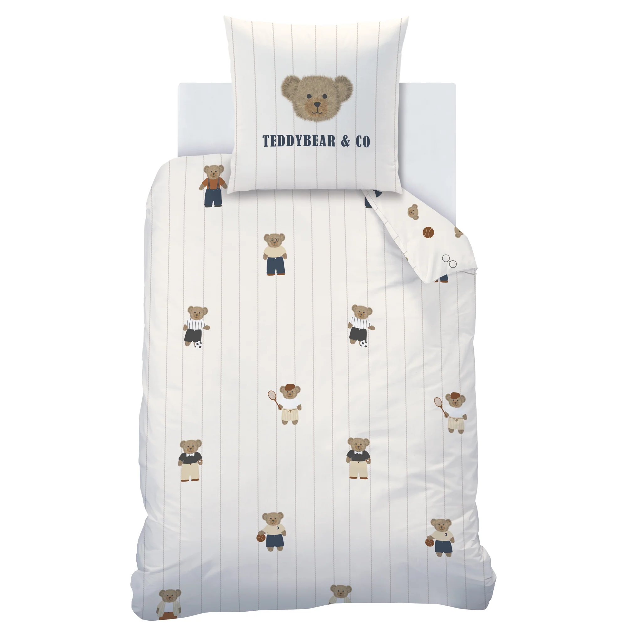 Housses De Couettes Et Taies D'Oreillers - Teddy Bear - Beige - Image 4