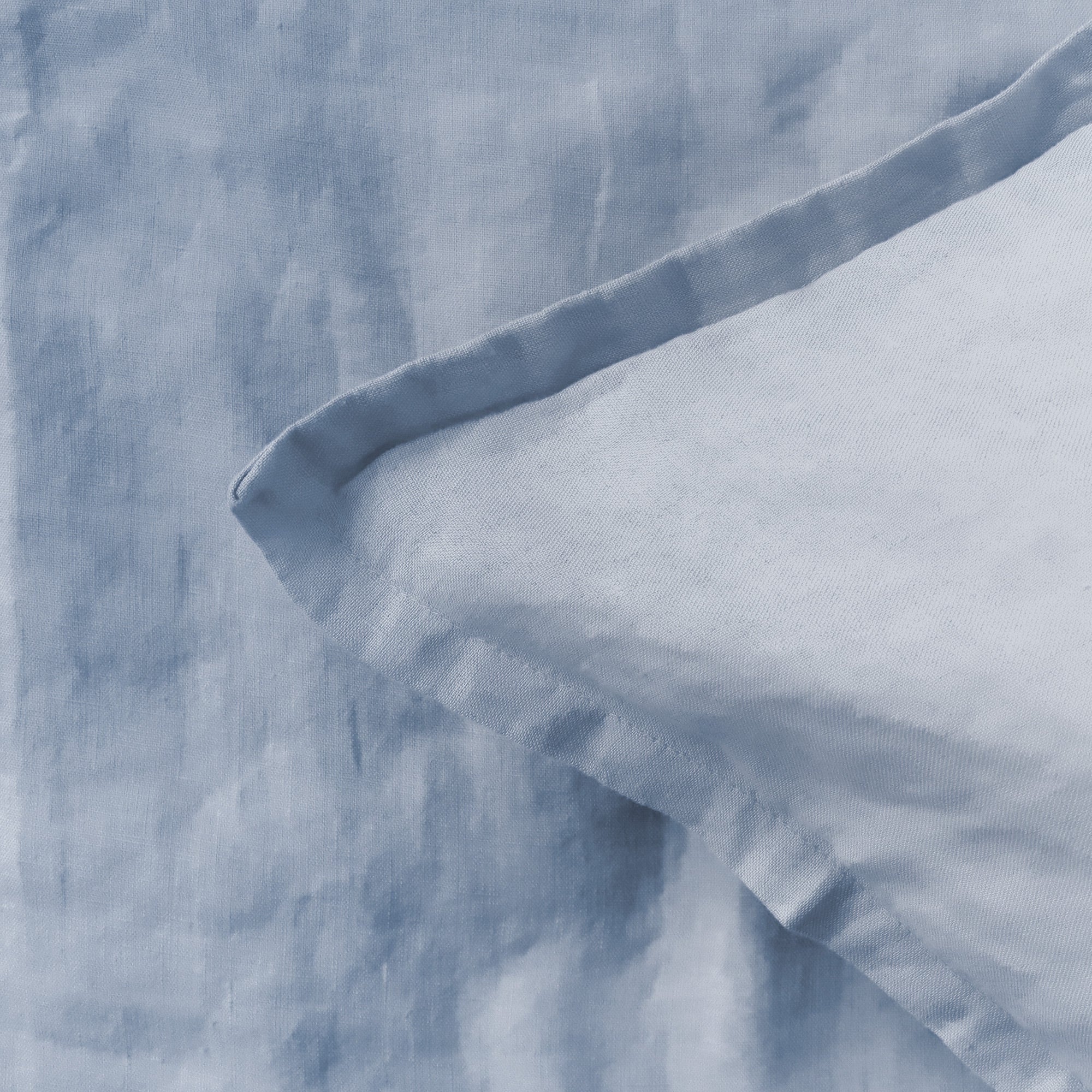 Housse De Couette Et Taies D'Oreillers - Passion Lin Bleu Orage - Image 2