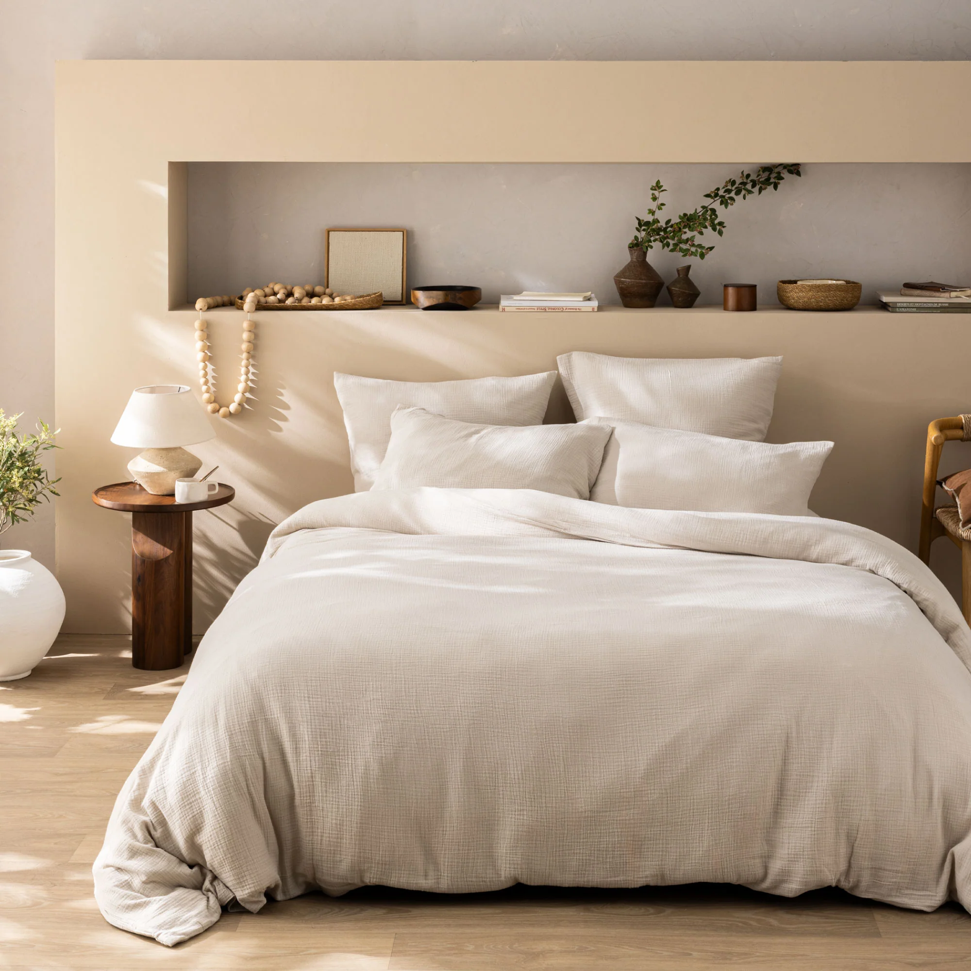 Housse De Couette Gaze De Coton Naturel - Image 2