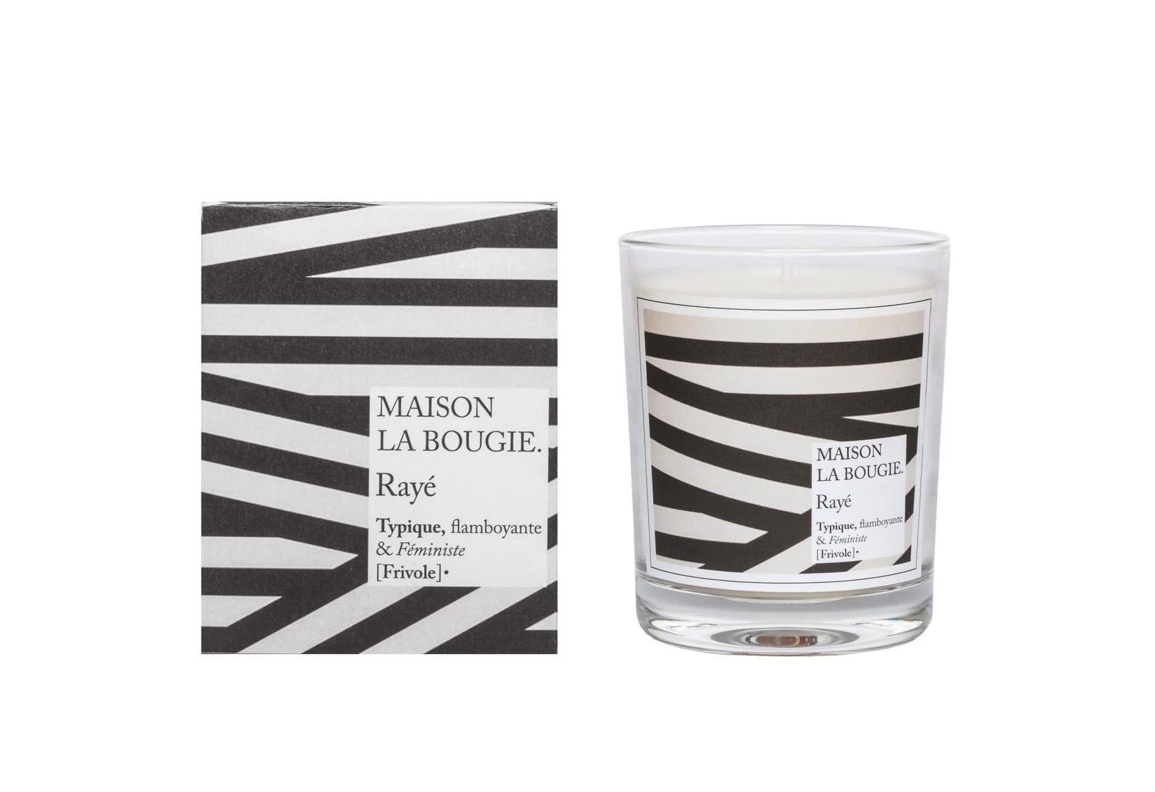 Bougie 180G Raye - Tobacco, Vanille - Image 2