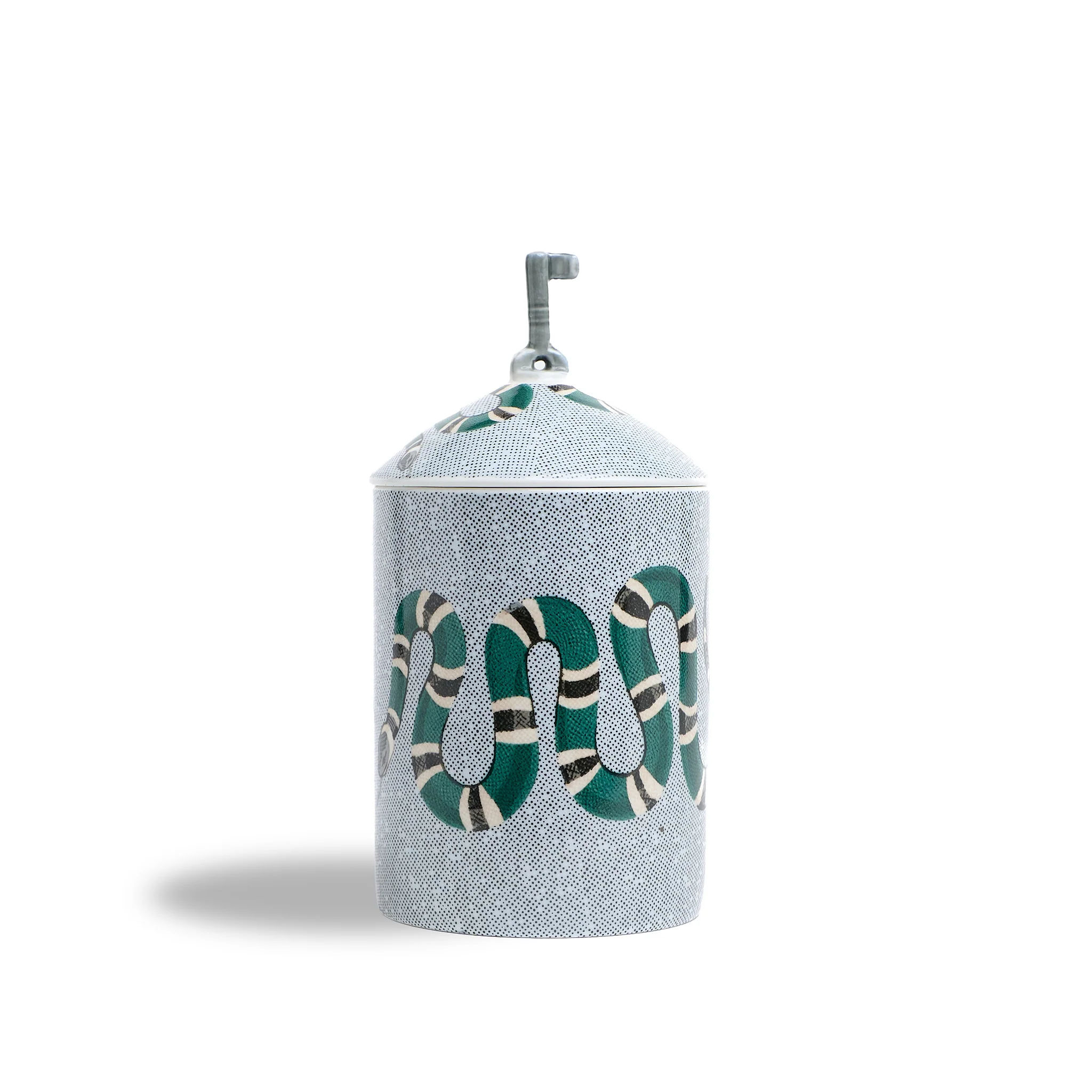Bougie Serpent - Bleu & Vert - Musc & Fleurs - Image 5