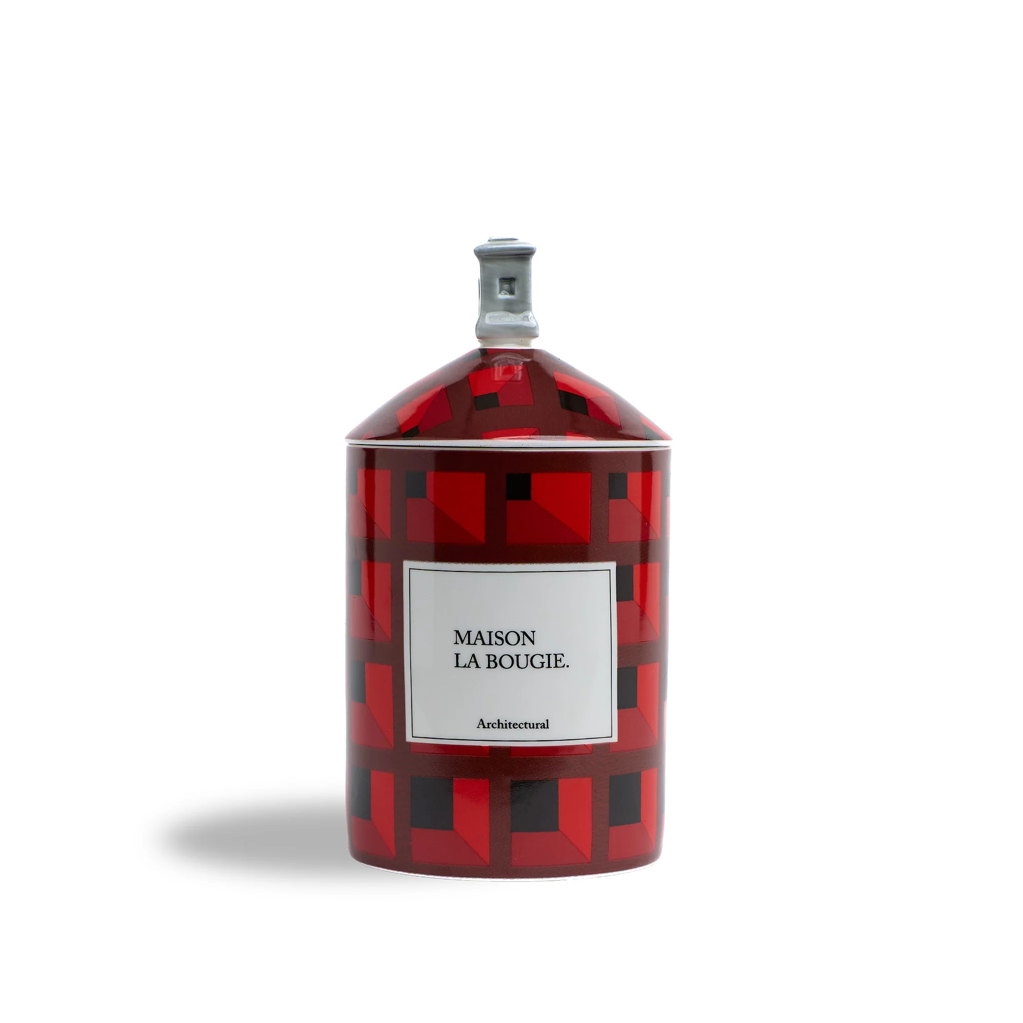 Bougie Architectural - Rouge - Chypre & Amber - Image 6
