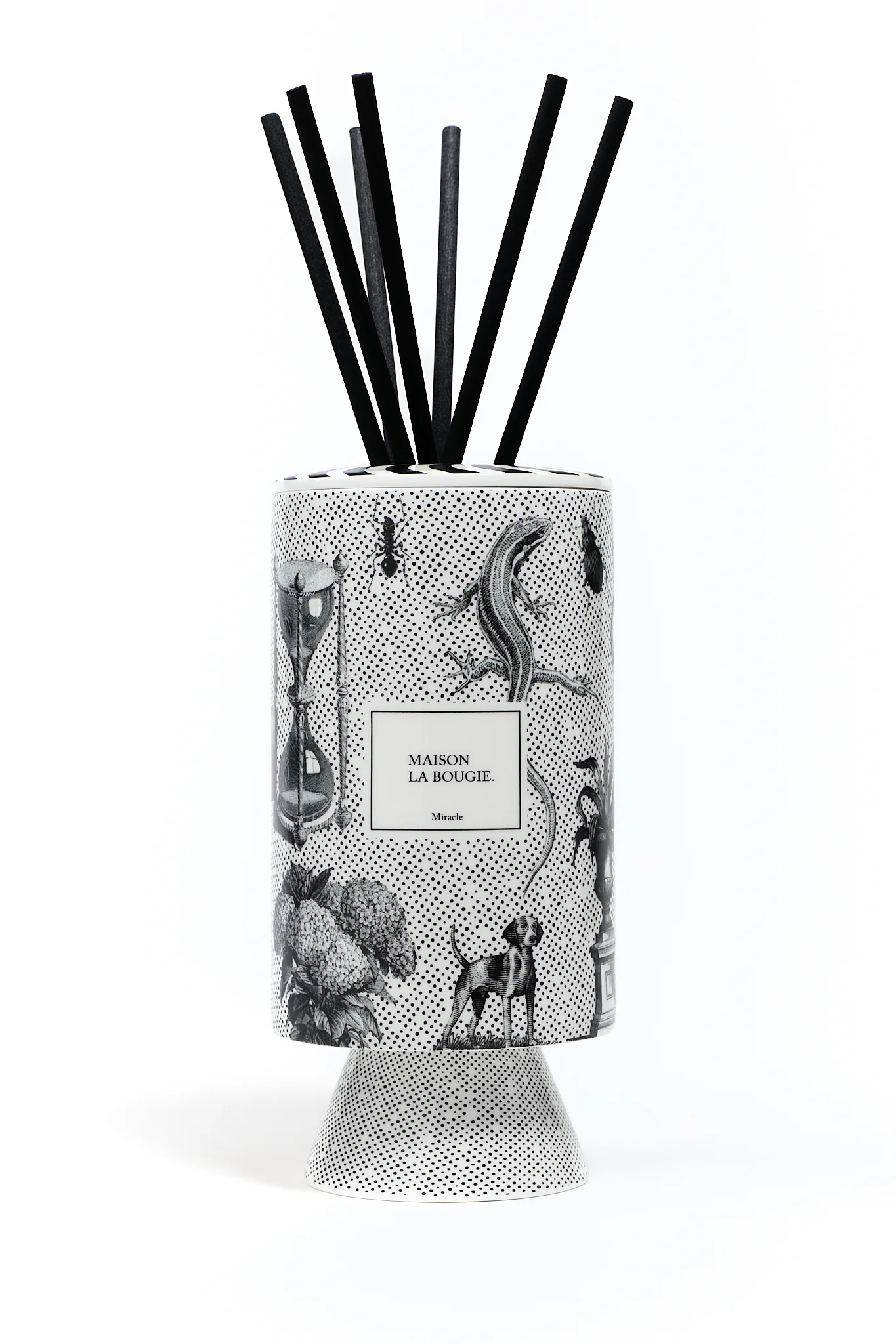 Diffuseur Miracle - Blanc Doré & Noir - Ambre & Fève tonka - Image 5