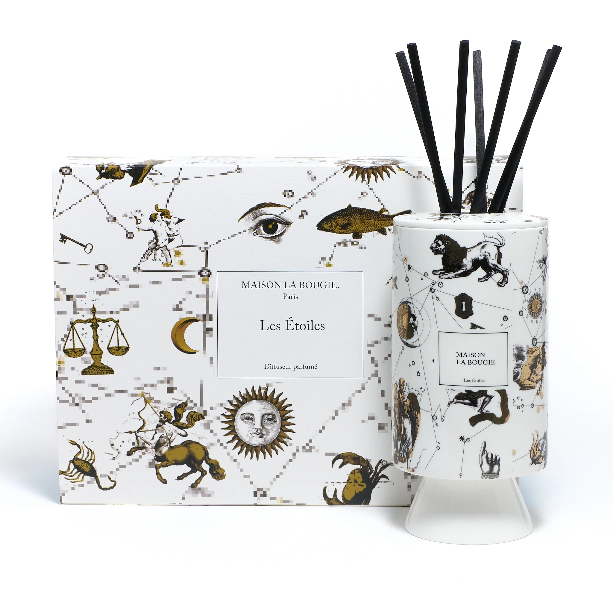 Diffuseur Les Etoiles - Noir & Blanc - Cassis & Musc blanc - Image 2