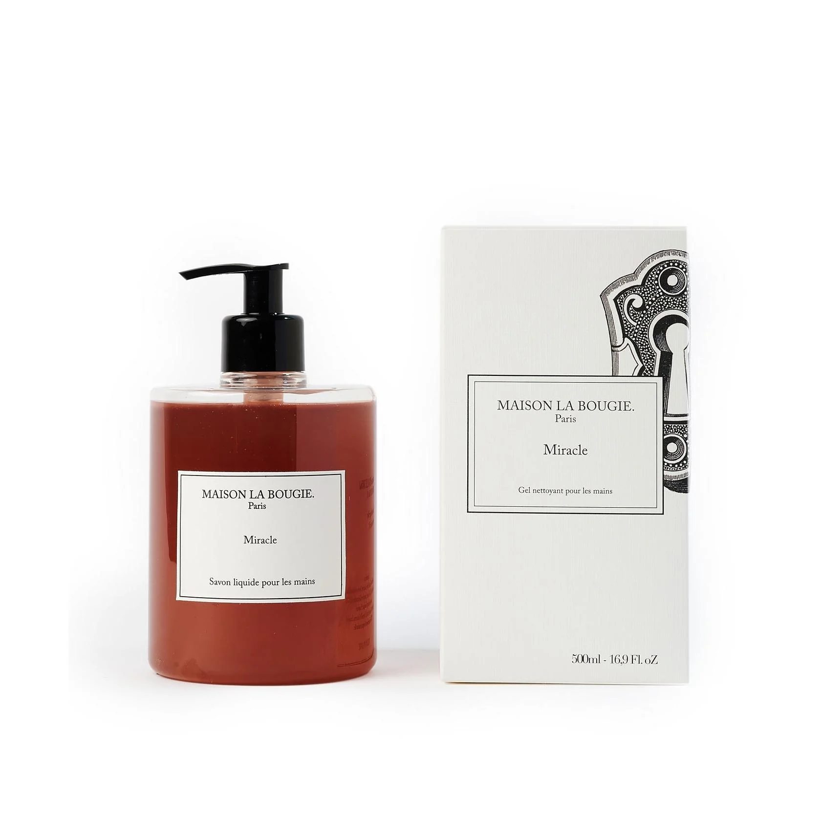 Miracle Gel Lavant Mains 500Ml - Ambre & Fève tonka - Image 2