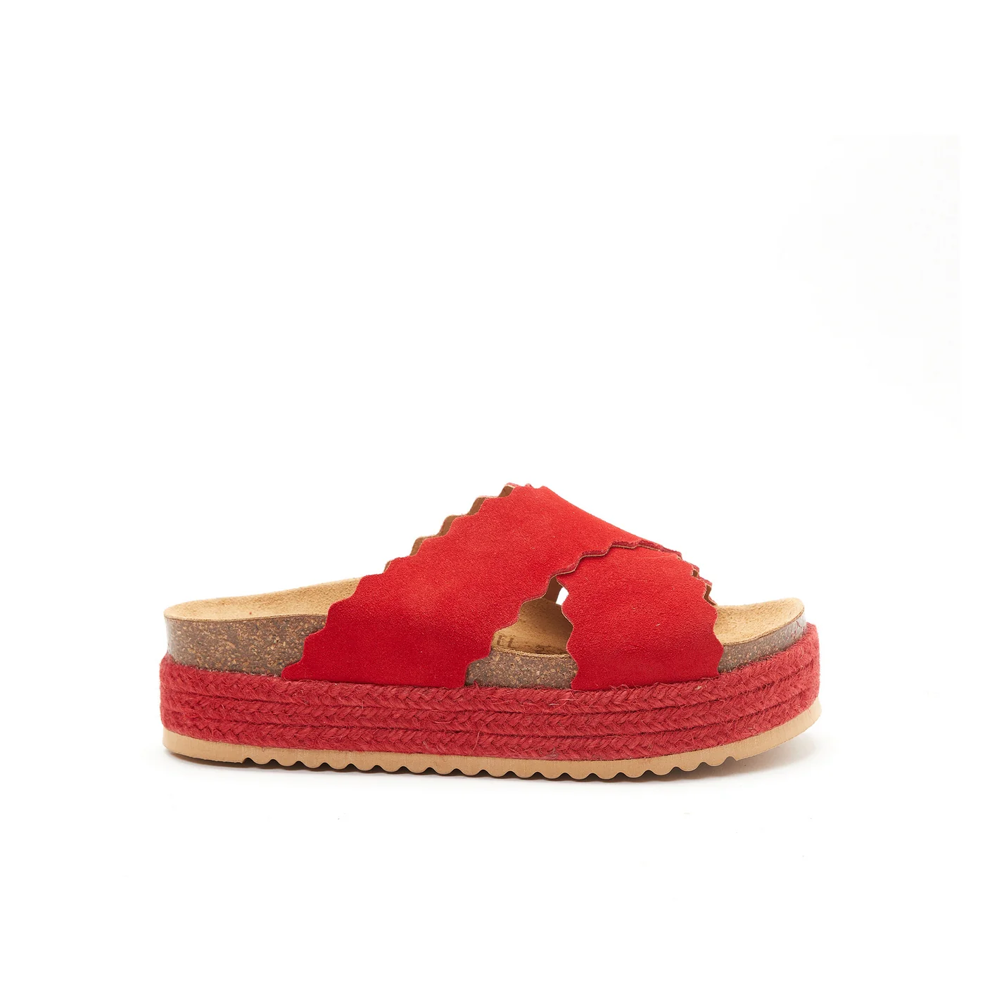 Sandales Tamara Suede Leather Red - Femme - Image 2