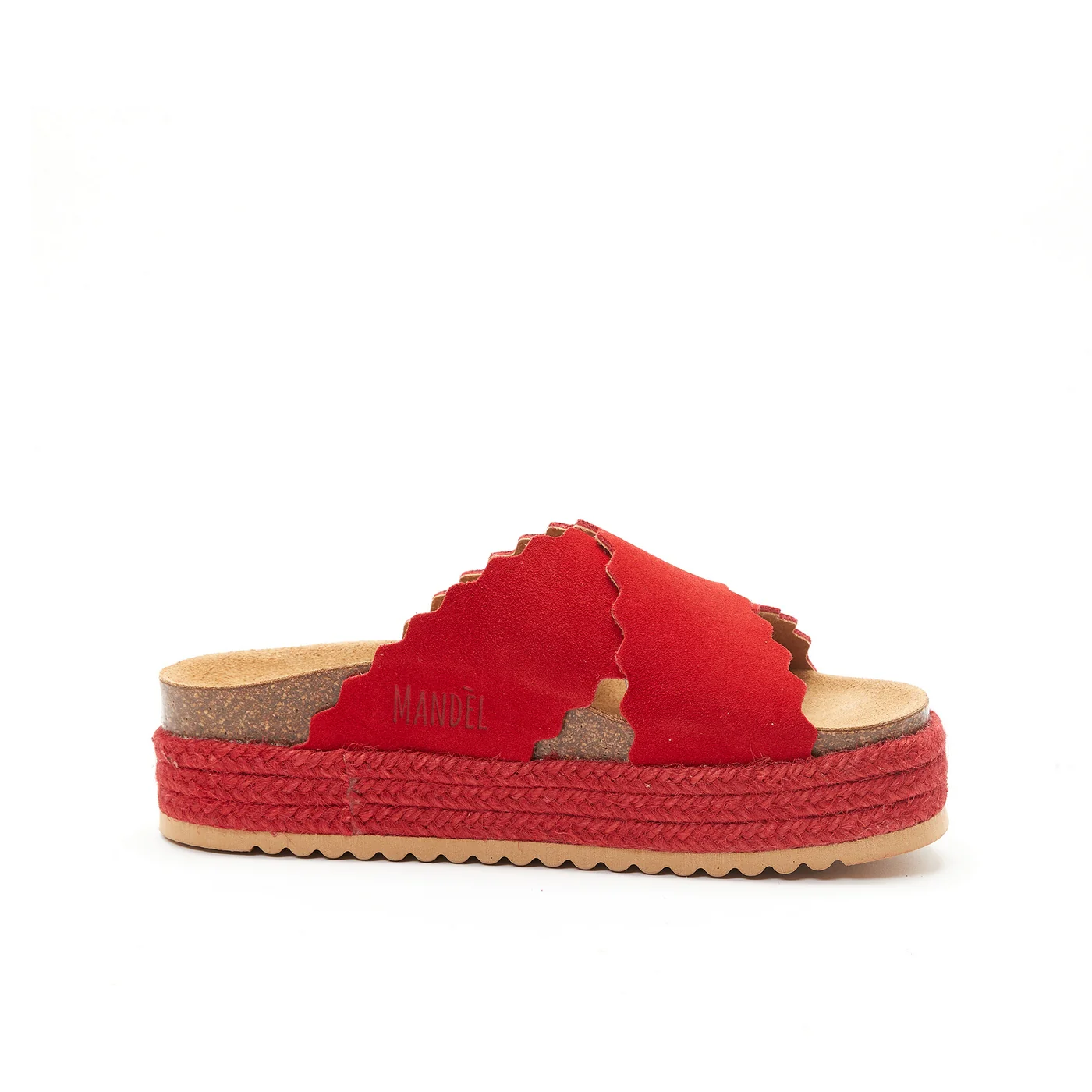 Sandales Tamara Suede Leather Red - Femme - Image 5