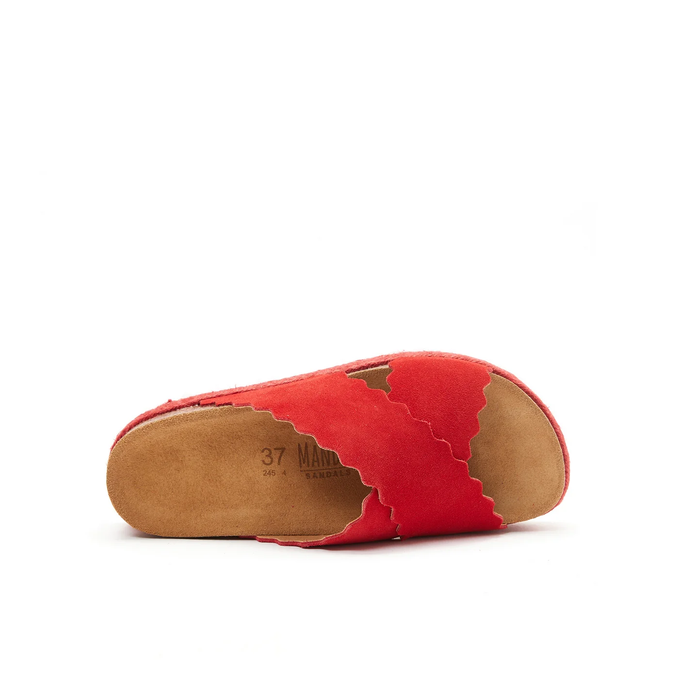 Sandales Tamara Suede Leather Red - Femme - Image 6