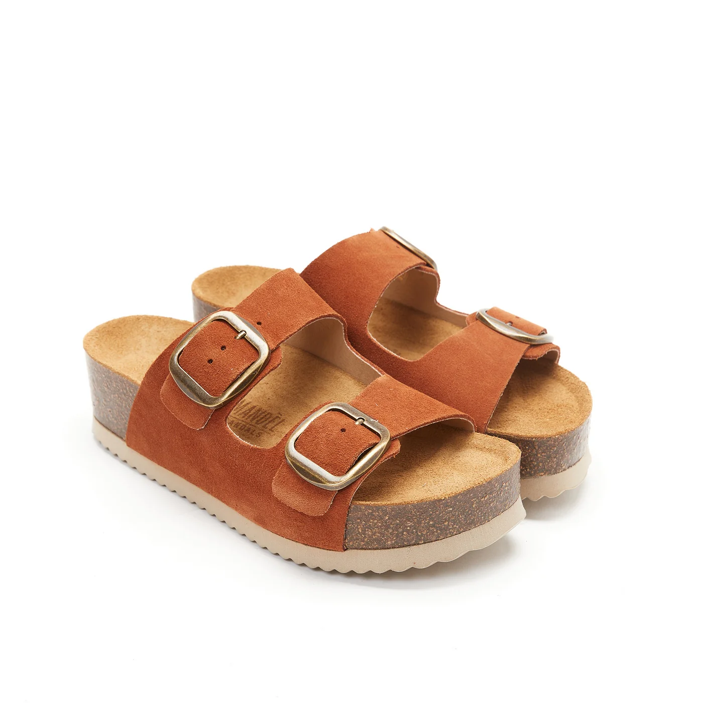Sandales Zoe Suede Leather Brandy - Femme - Image 3