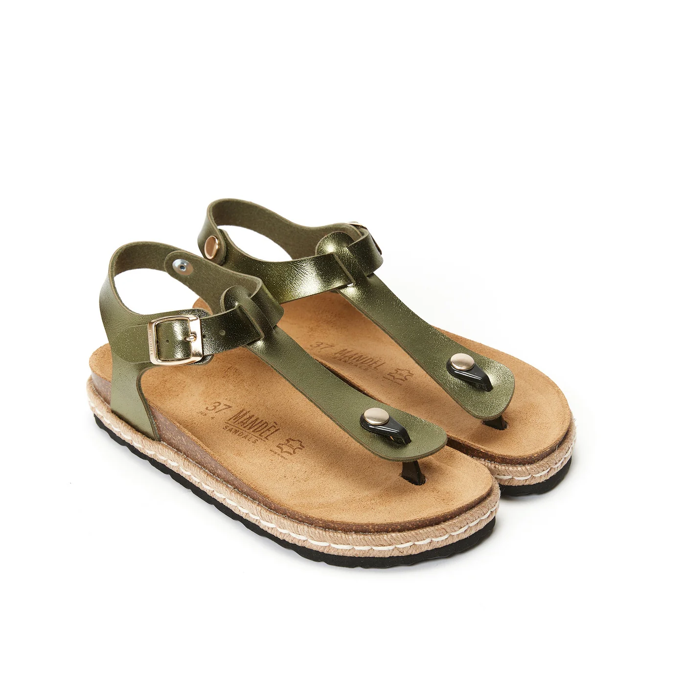 Tongs Leon Moss Green - Femme - Image 3
