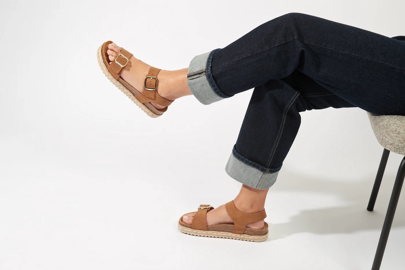 Sandales Ines Cognac Brown - Femme - Image 6