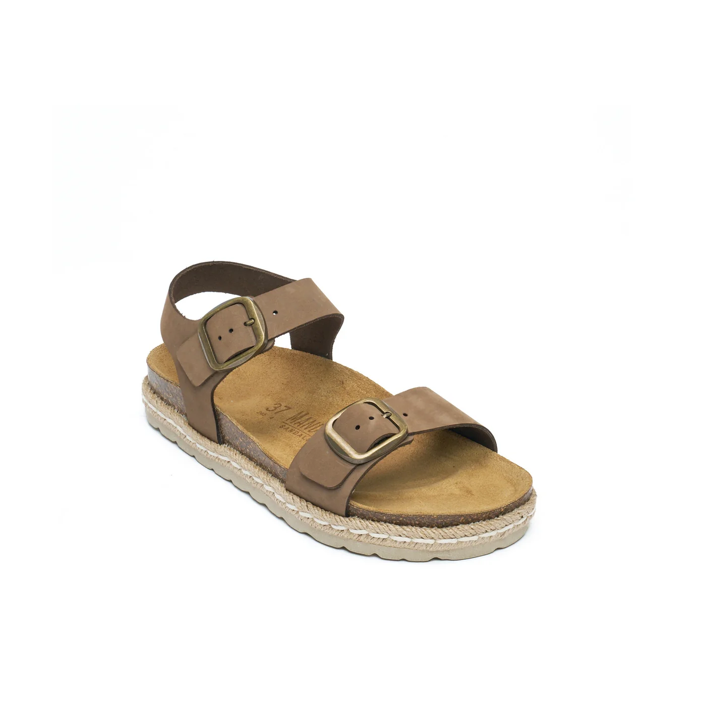 Sandales Ines Nubuck Brown - Femme - Image 2