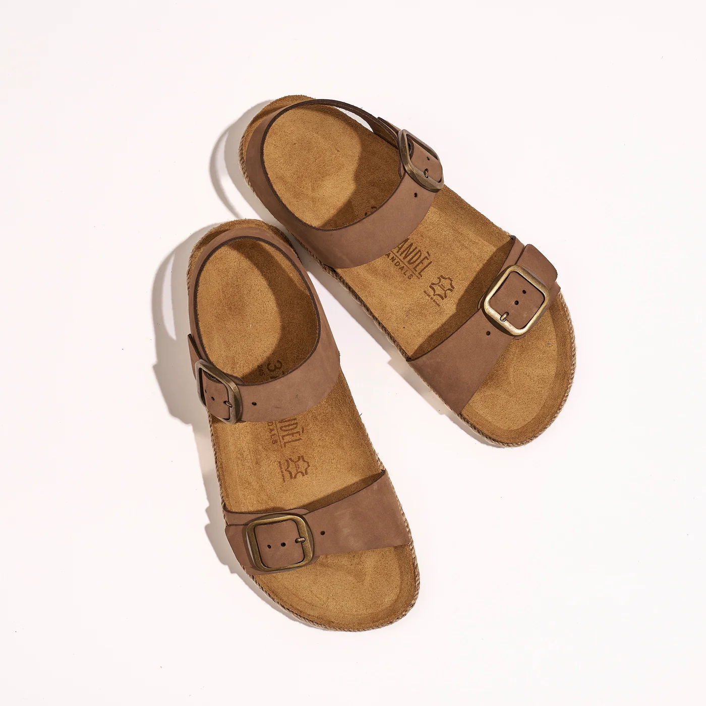 Sandales Ines Nubuck Brown - Femme - Image 6