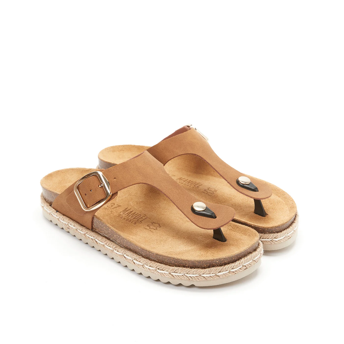 Tongs Gala Cognac Brown - Femme - Image 3
