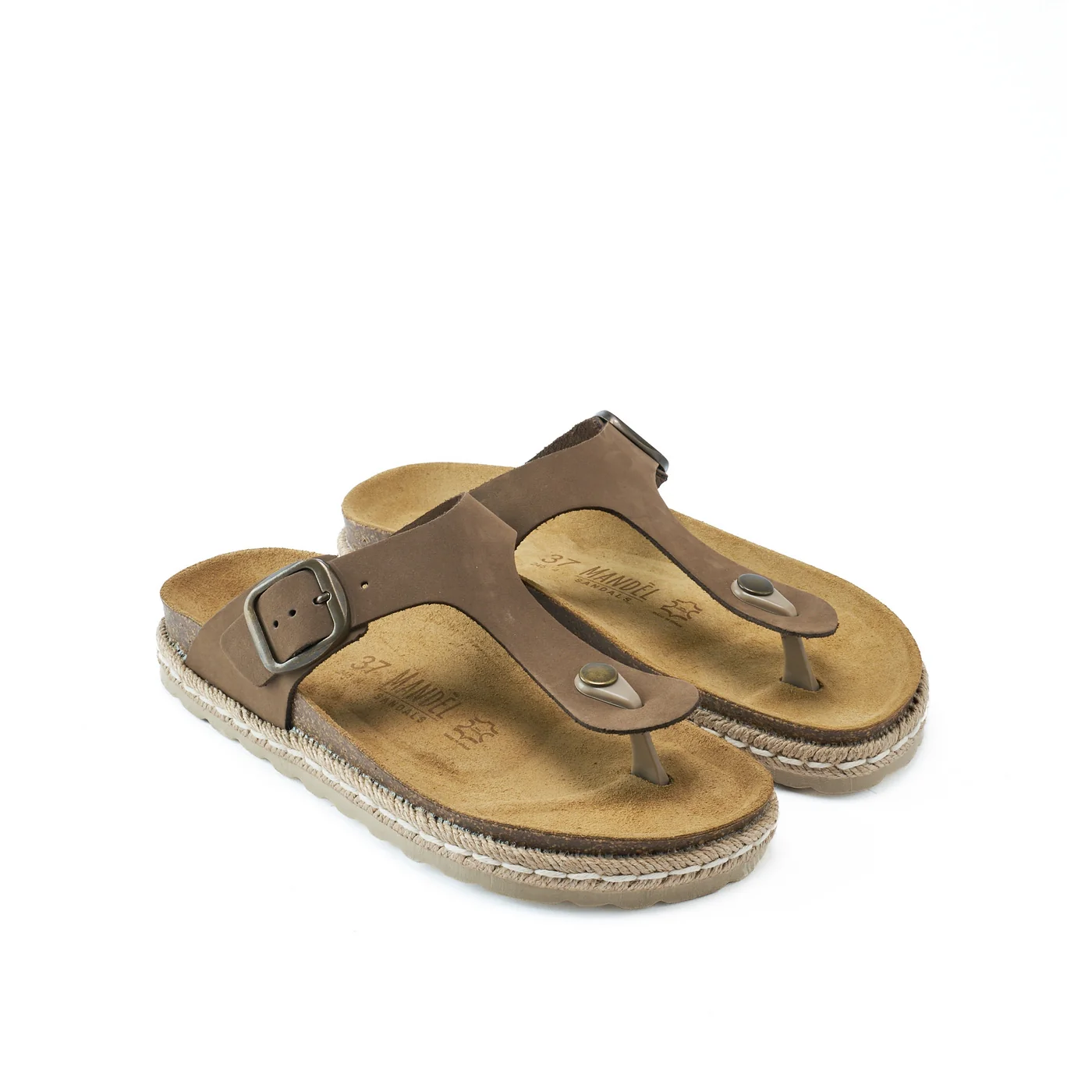 Tongs Gala Nubuck Brown - Femme - Image 3