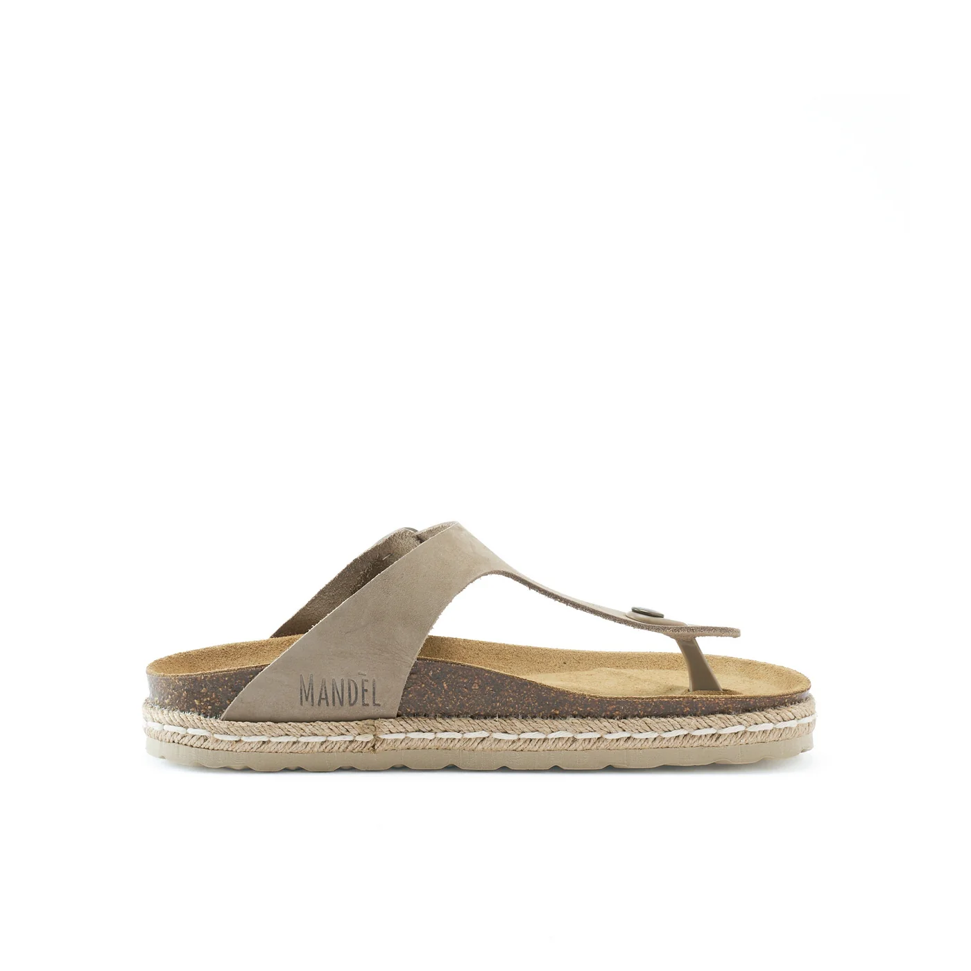 Tongs Gala Nubuck Taupe - Femme - Image 4