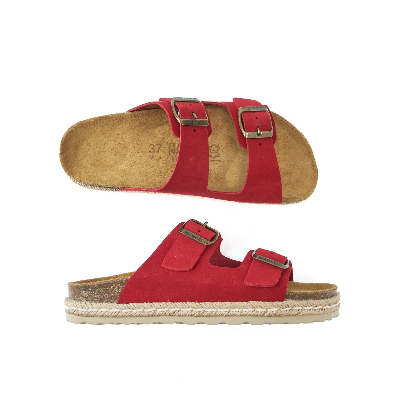 Sandales Ana Suede Red - Femme - Image 5