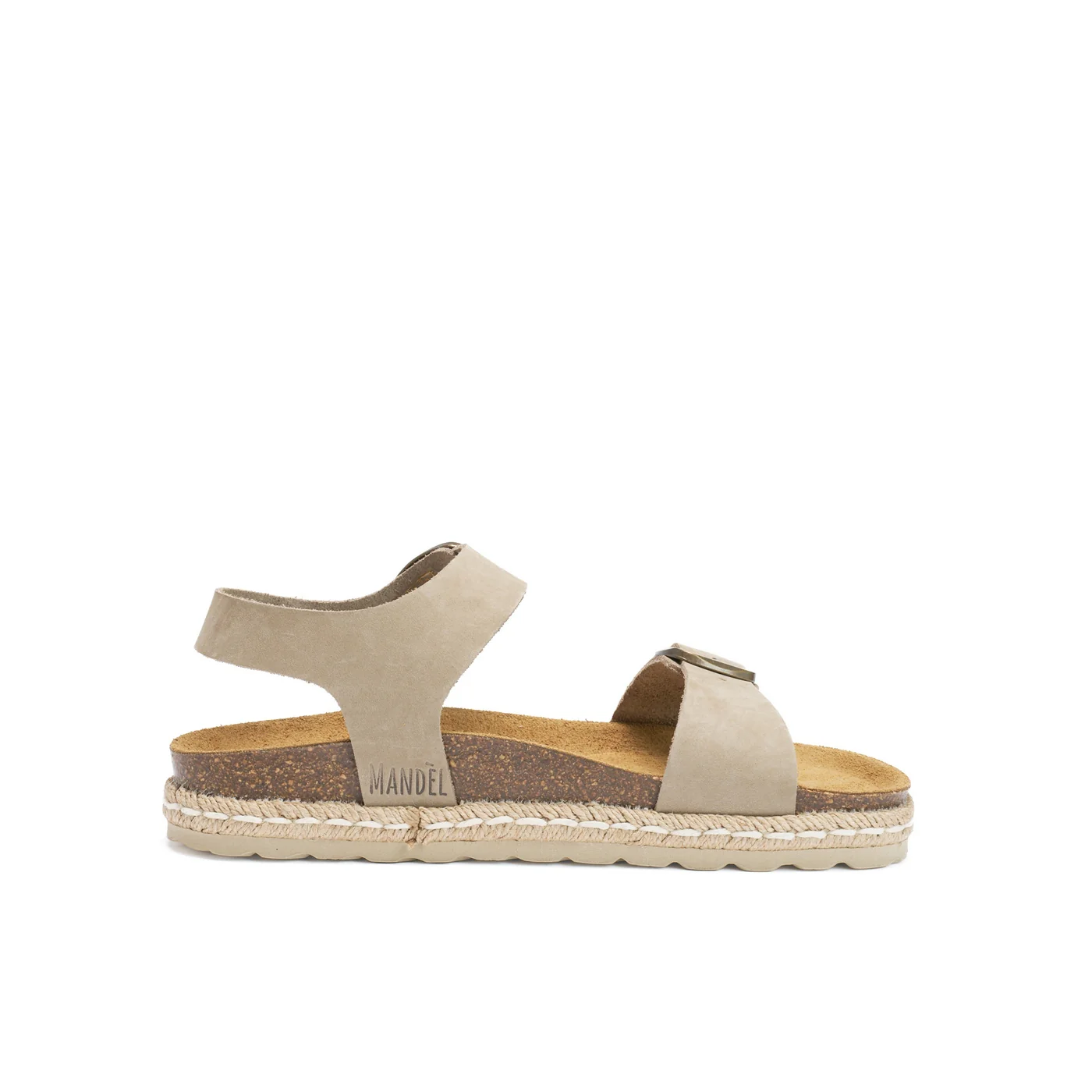Sandales Ines Nubuck Taupe - Femme - Image 4
