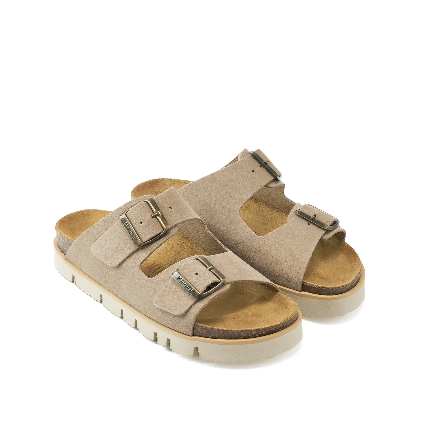 Sandales Ana Suede Taupe - Femme - Image 3