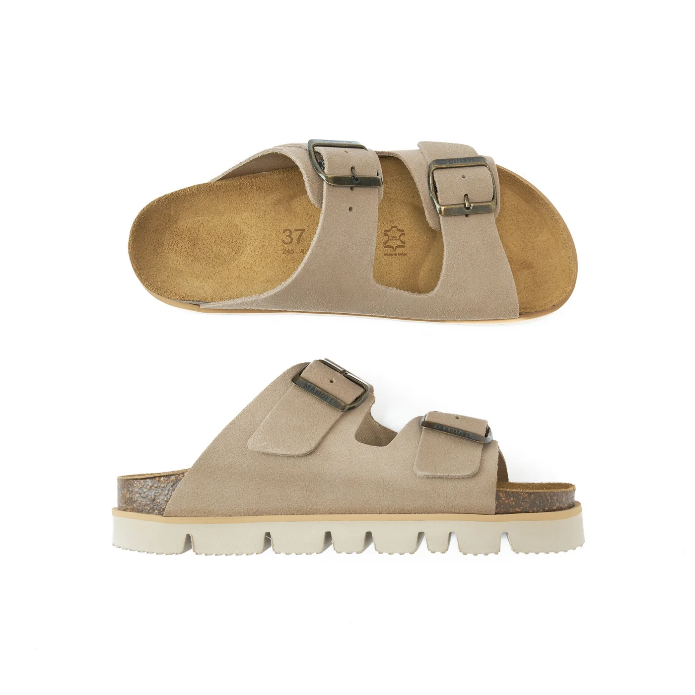 Sandales Ana Suede Taupe - Femme - Image 5