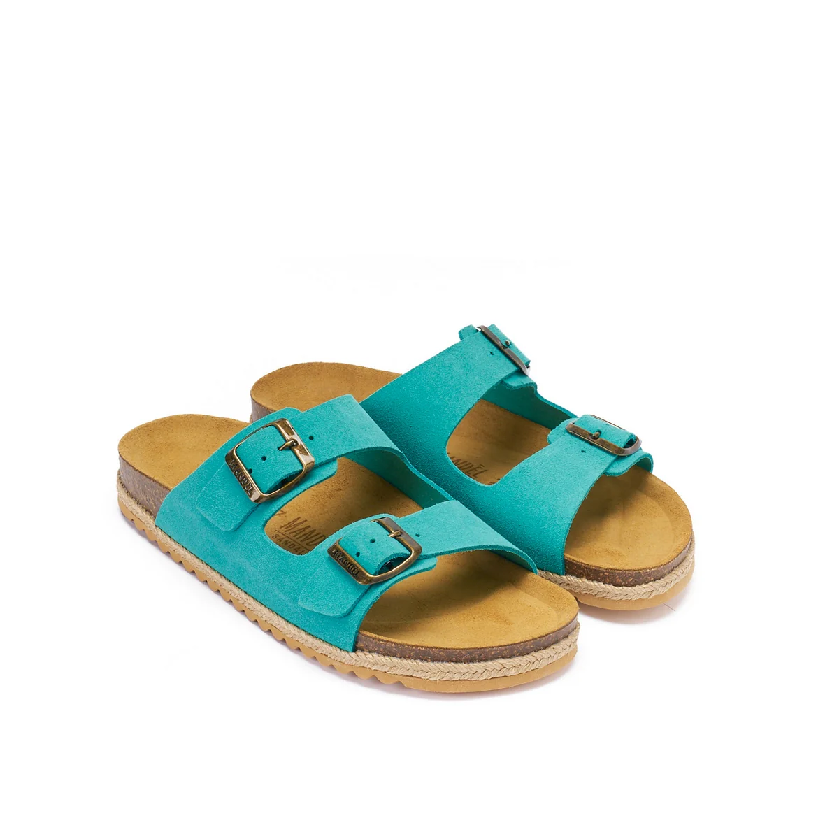 Sandales Alberto Suede Turquoise - Femme - Image 5