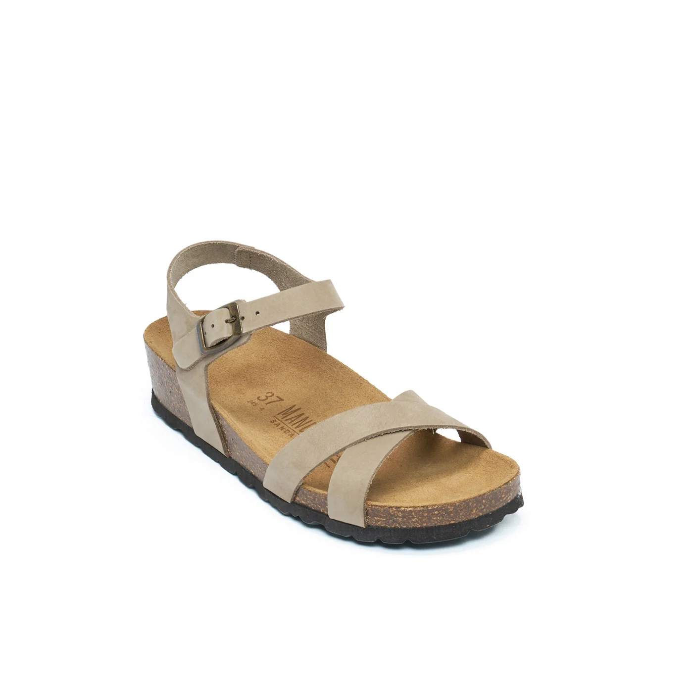 Sandales Sara Nubuck Taupe - Femme - Image 2