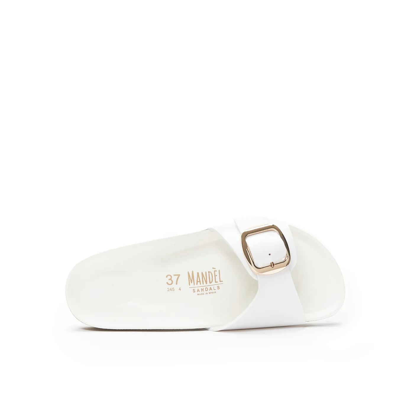 Sandales Agata Big Buckle Patent White - Femme - Image 5