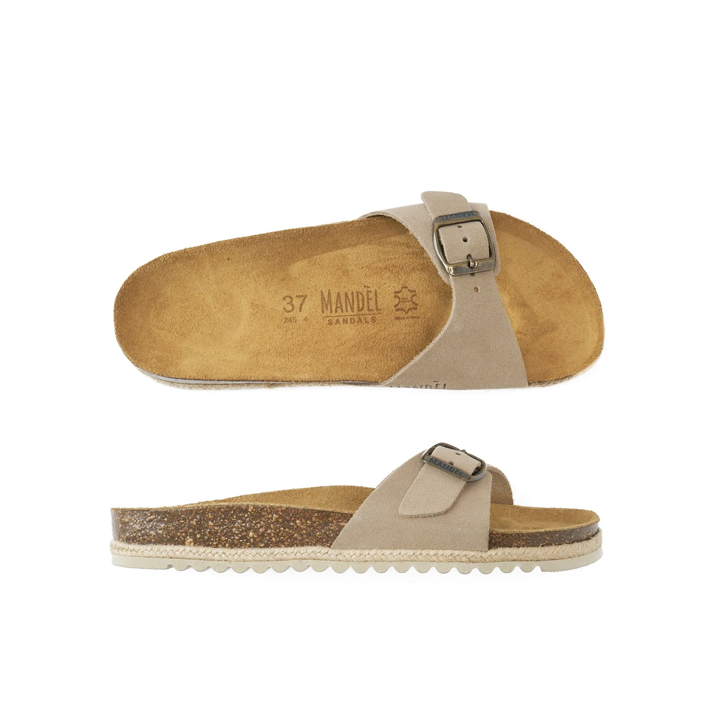 Sandales Agata Suede Taupe - Femme - Image 5