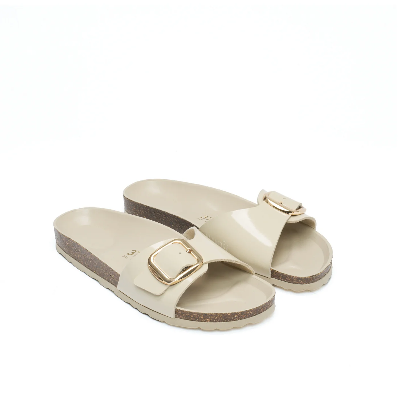 Sandales Agata Big Buckle Beige - Femme - Image 3