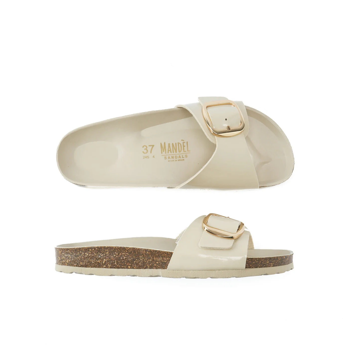 Sandales Agata Big Buckle Beige - Femme - Image 5