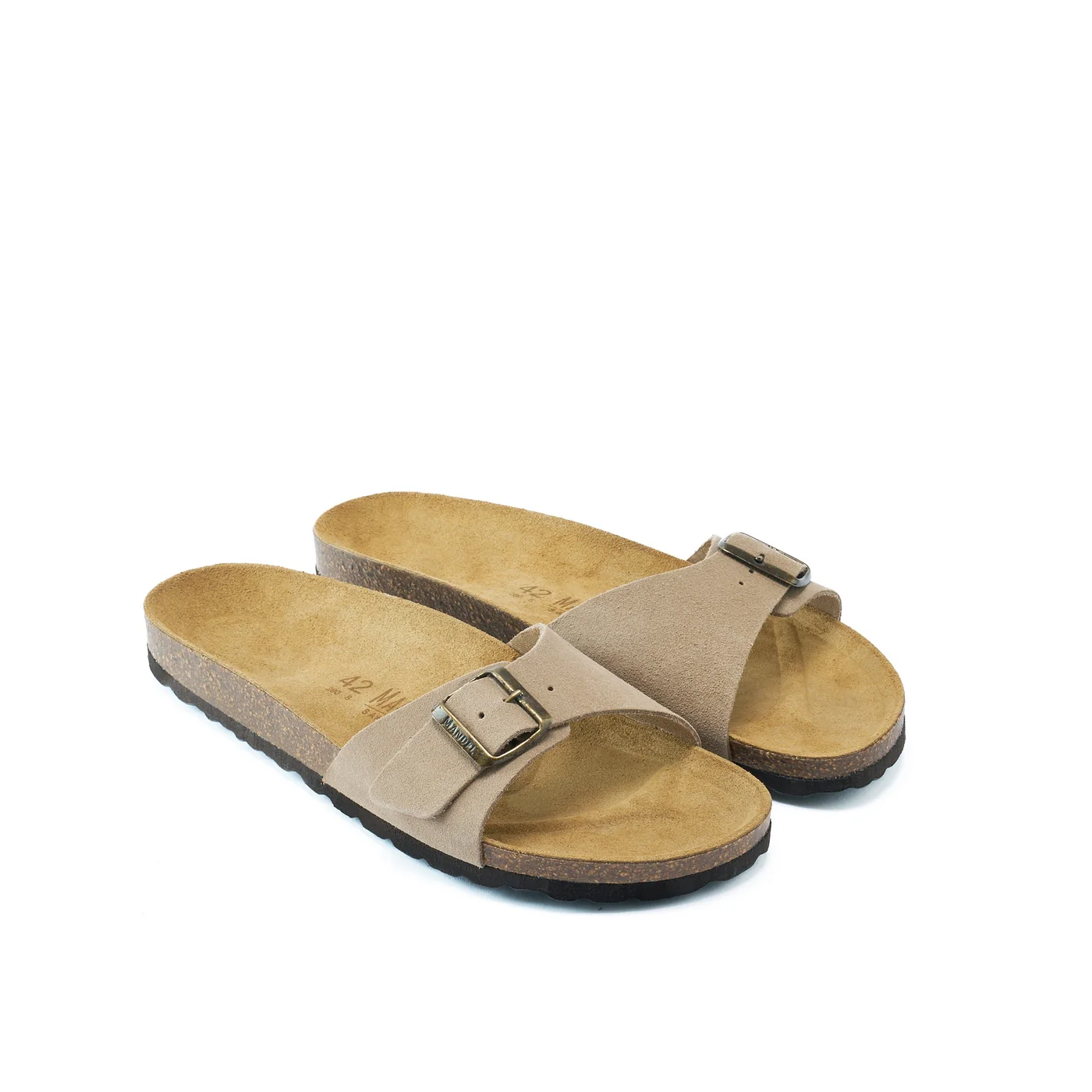 Mandel - Sandales Agata Suede Taupe - Homme - Image 3