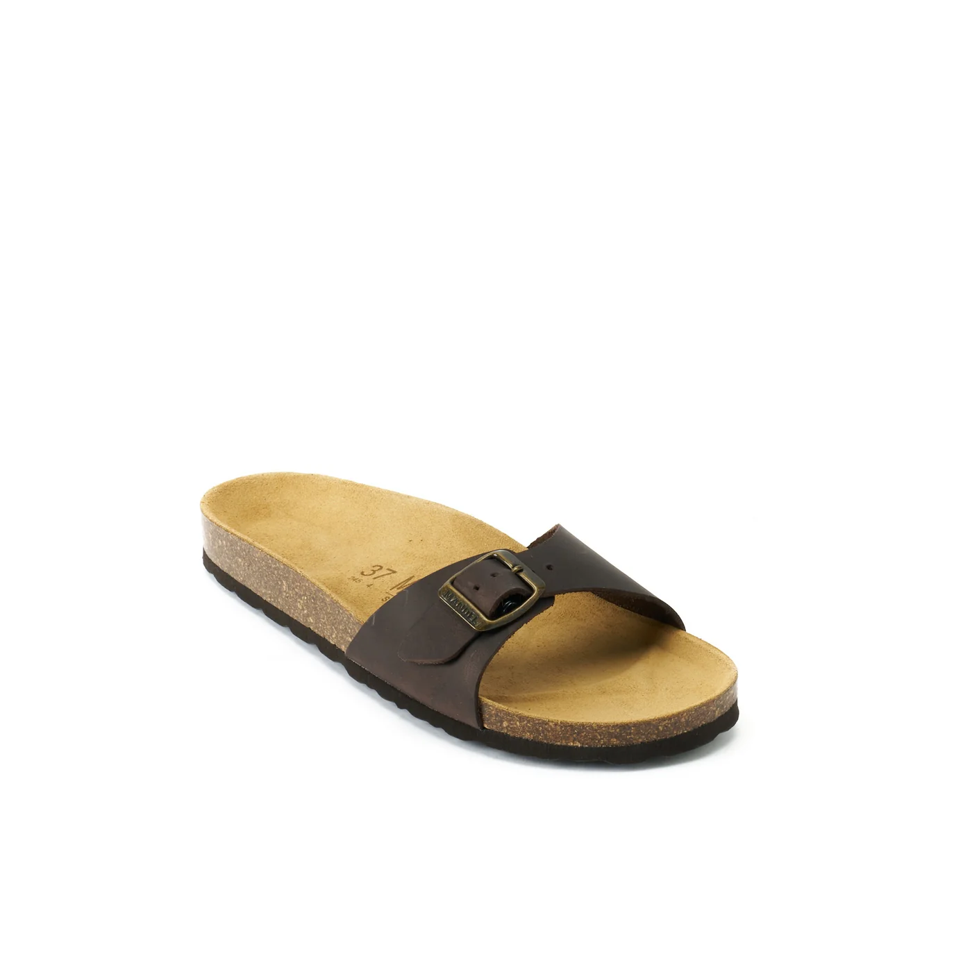 Sabots Agata Oiled Leather Dark Brown - Femme - Image 3