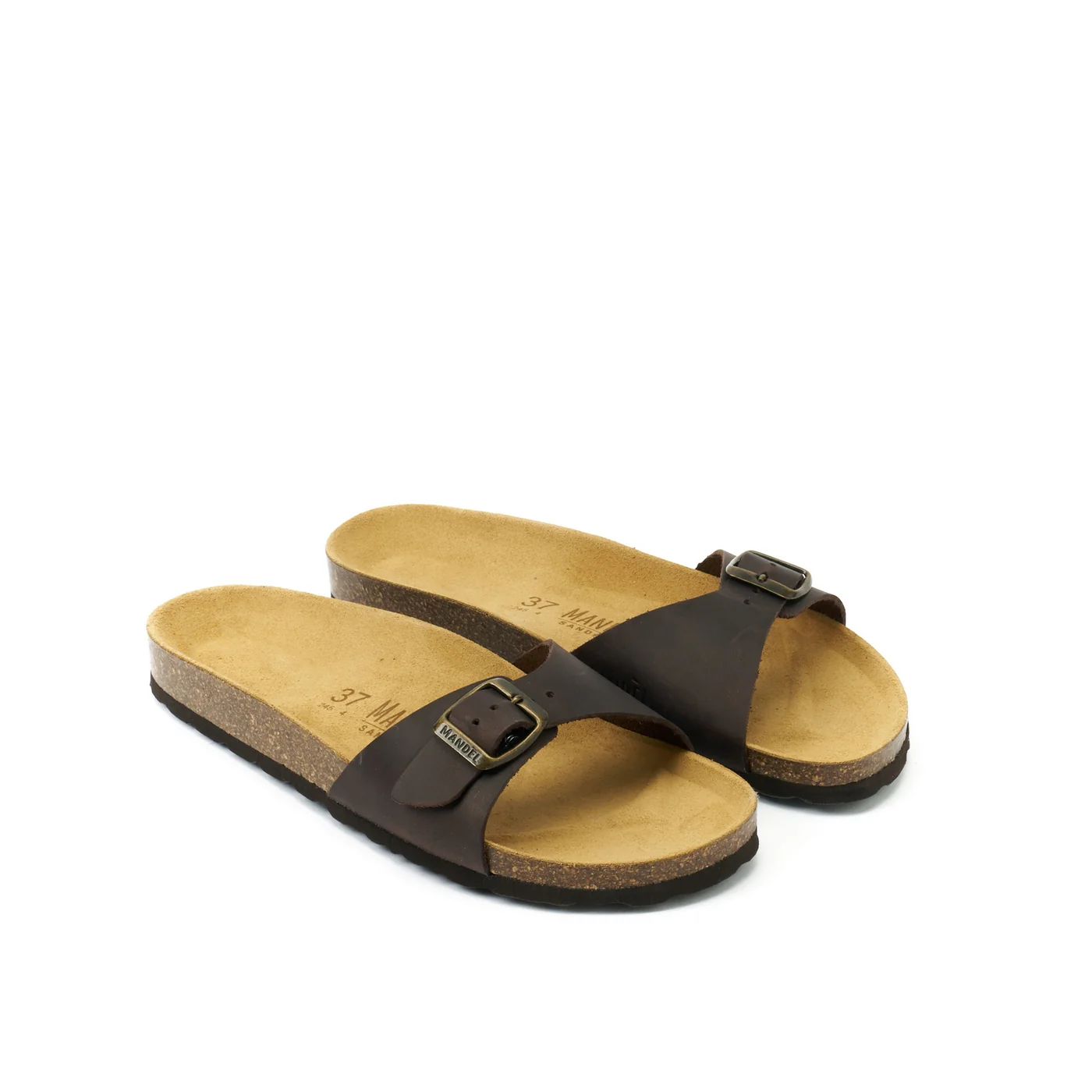 Sabots Agata Oiled Leather Dark Brown - Femme - Image 4