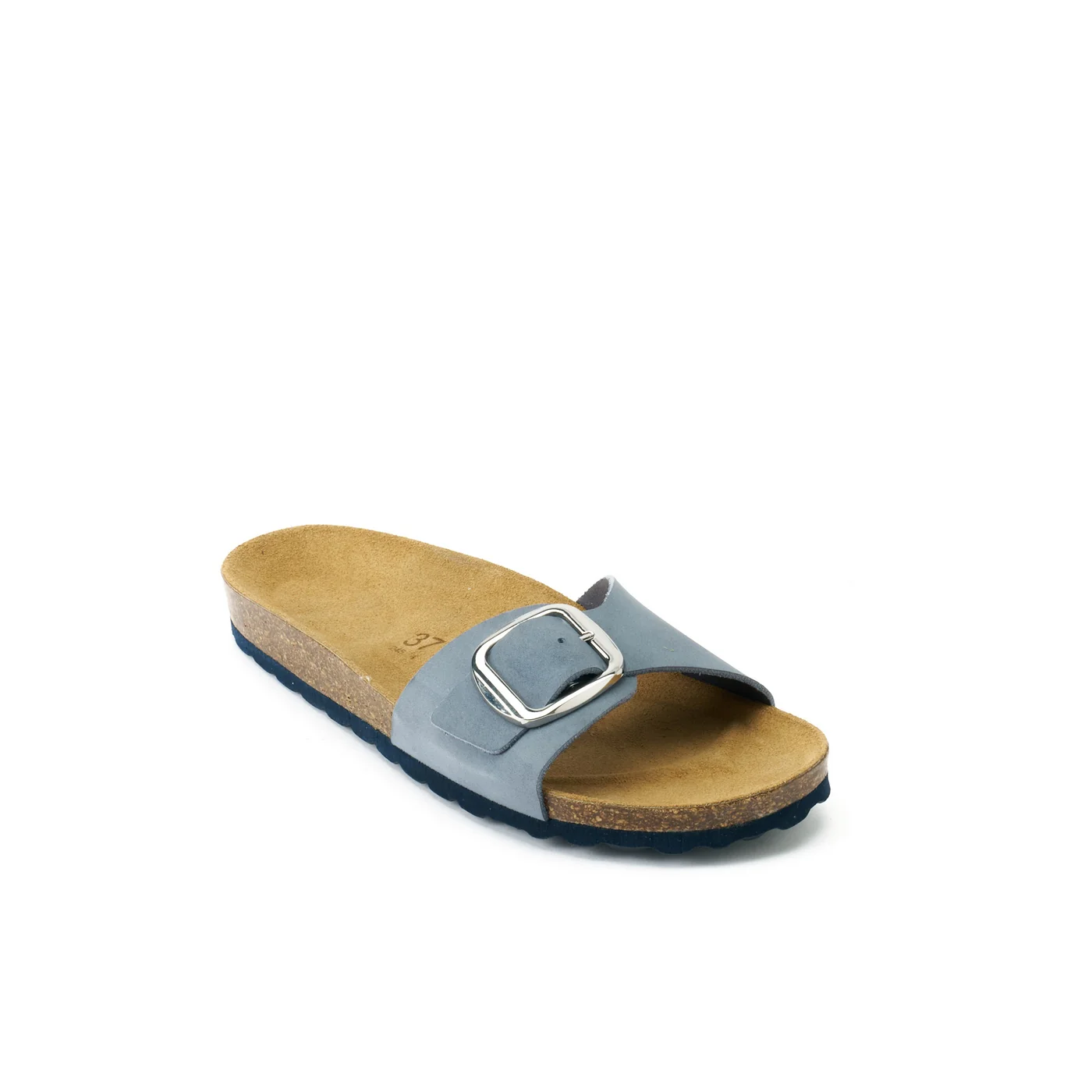 Sabots Agata Big Buckle Nubuck Ultramarine - Femme - Image 3