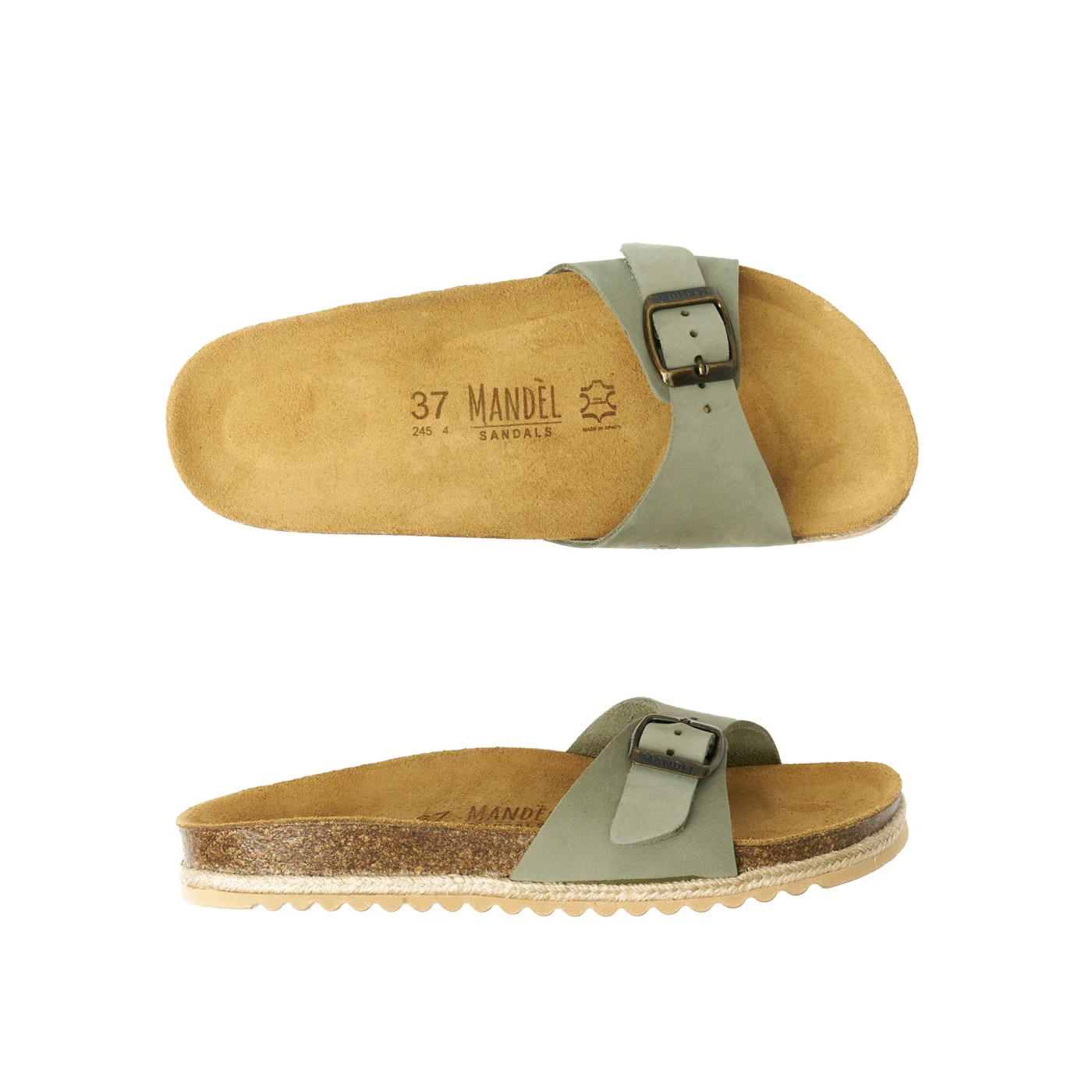 Sabots Agata Nubuck Olive Green - Femme - Image 6