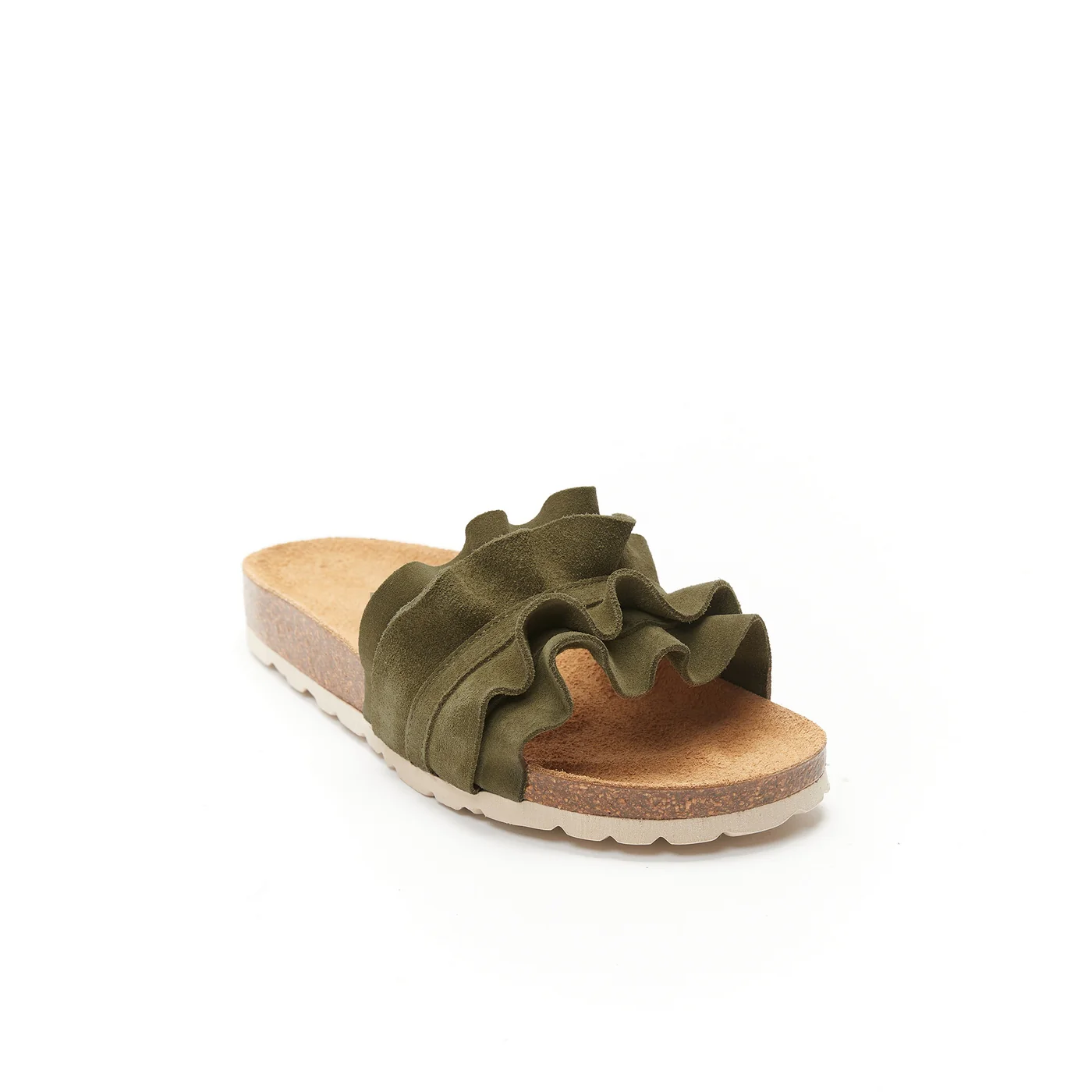 Sandales Sofia Suede Leather Moss Green - Femme - Image 2