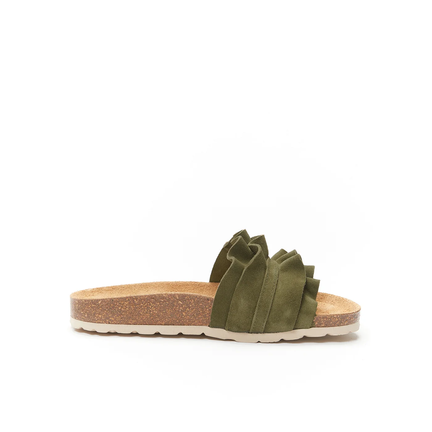 Sandales Sofia Suede Leather Moss Green - Femme - Image 4