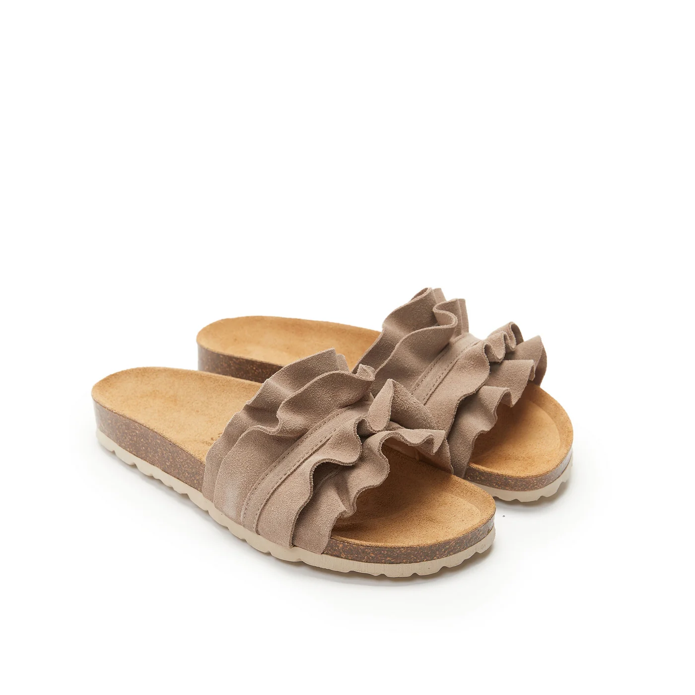 Sandales Sofia Suede Taupe - Femme - Image 3