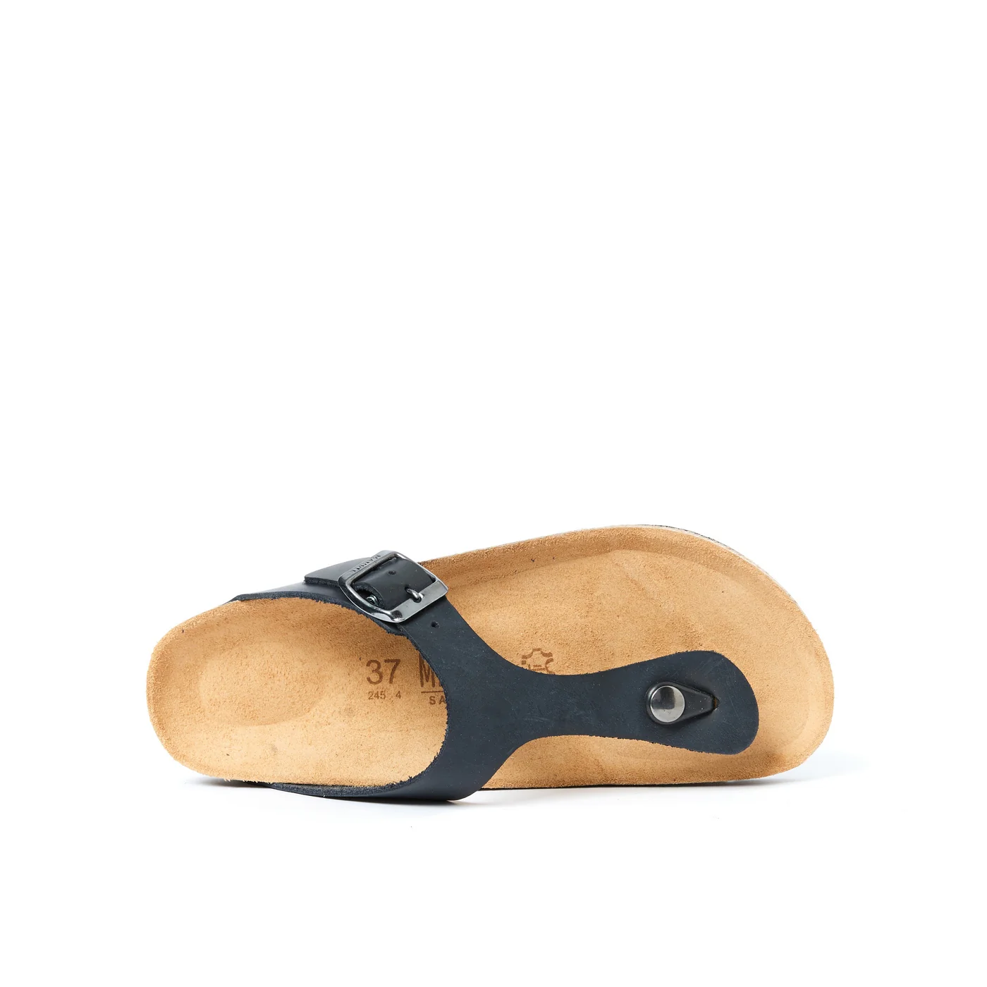 Tongs Blanca Oiled Leather Black - Femme - Image 5