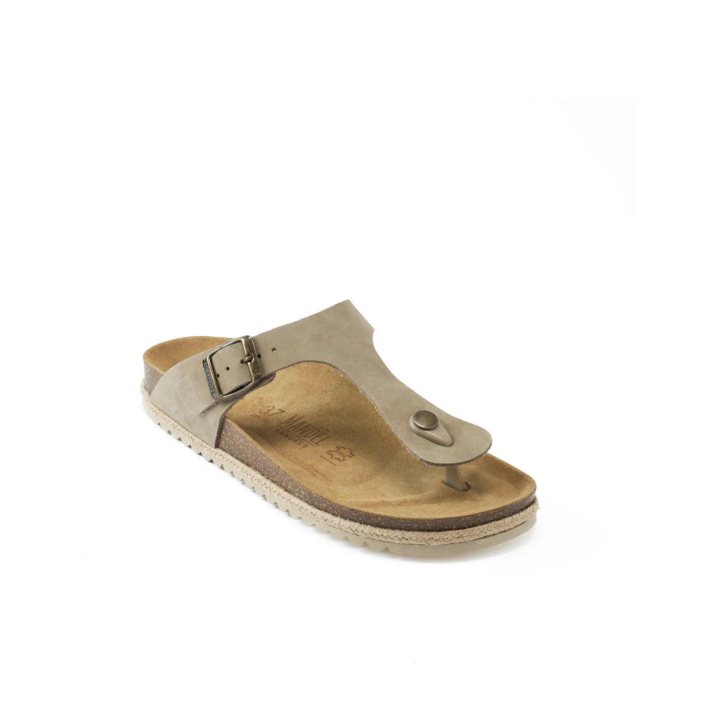 Tongs Blanca Nubuck Taupe - Femme - Image 2