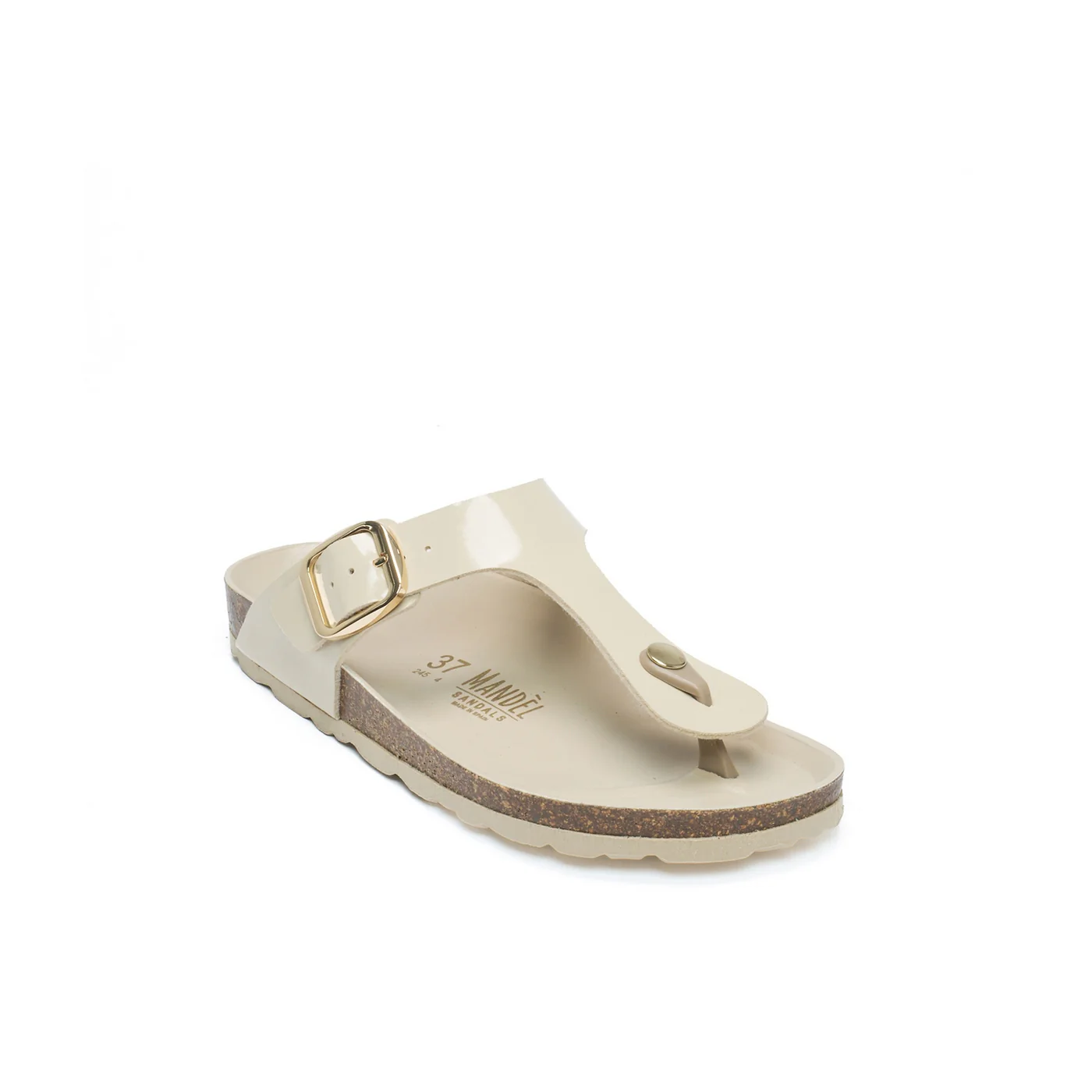 Tongs Blanca Big Buckle Beige - Femme - Image 2