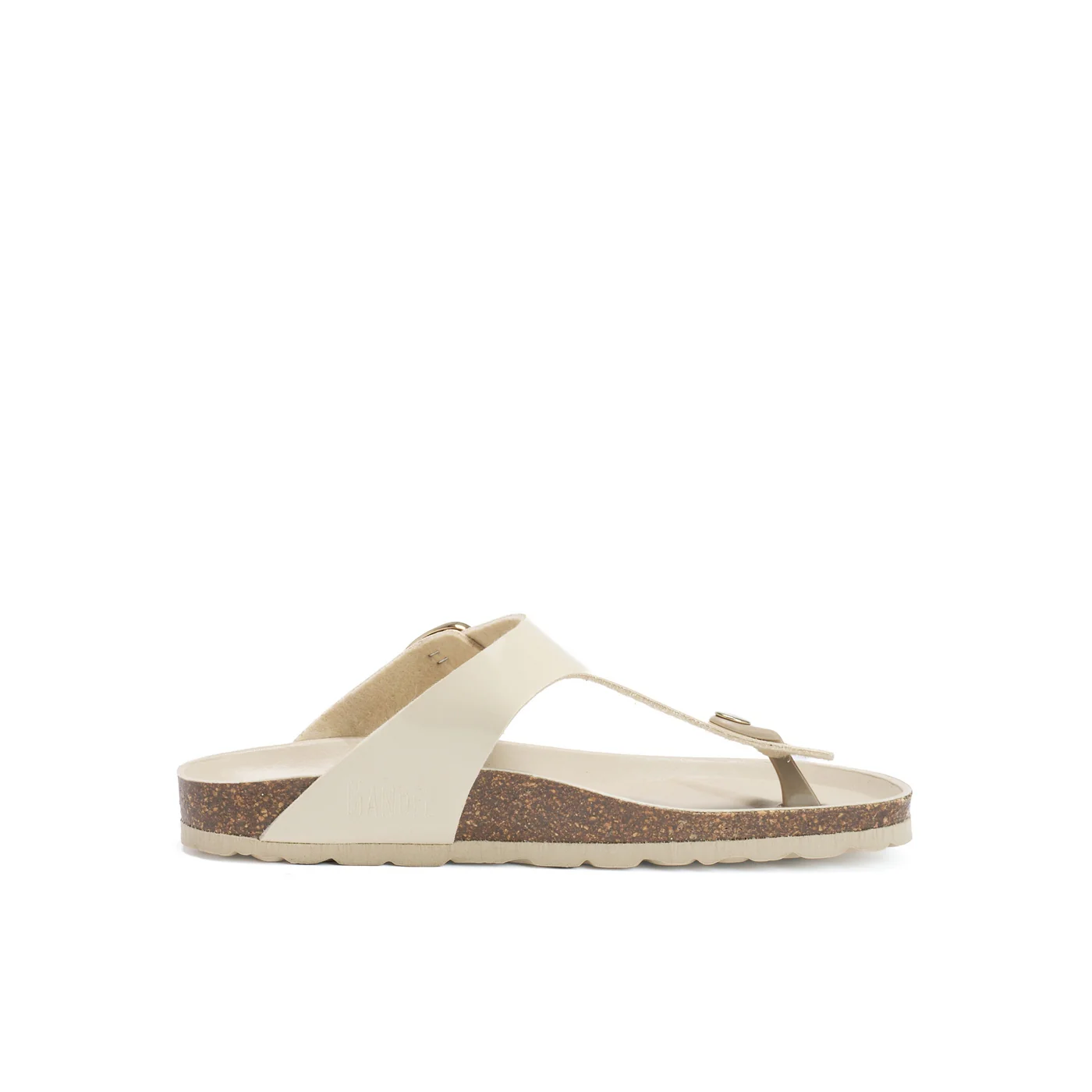Tongs Blanca Big Buckle Beige - Femme - Image 4