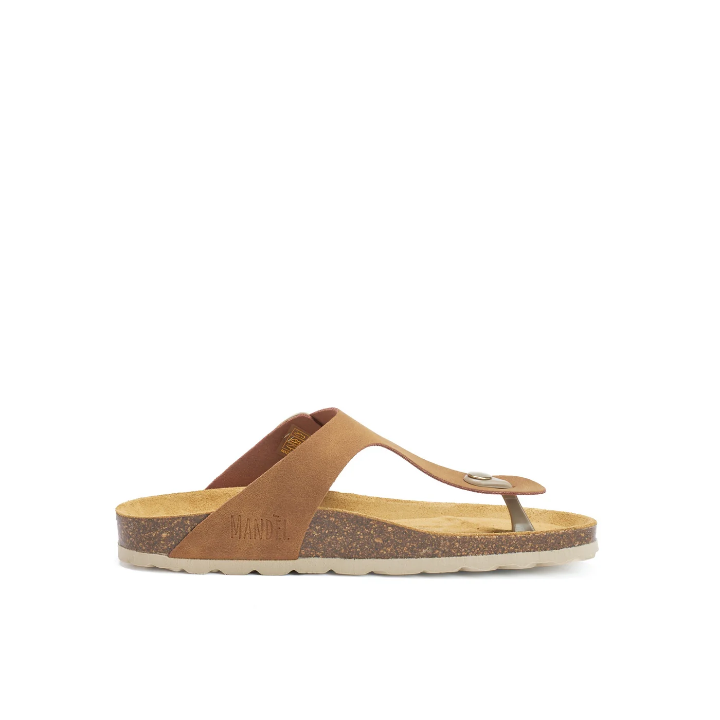 Tongs Blanca Big Buckle Cognac Brown - Femme - Image 4
