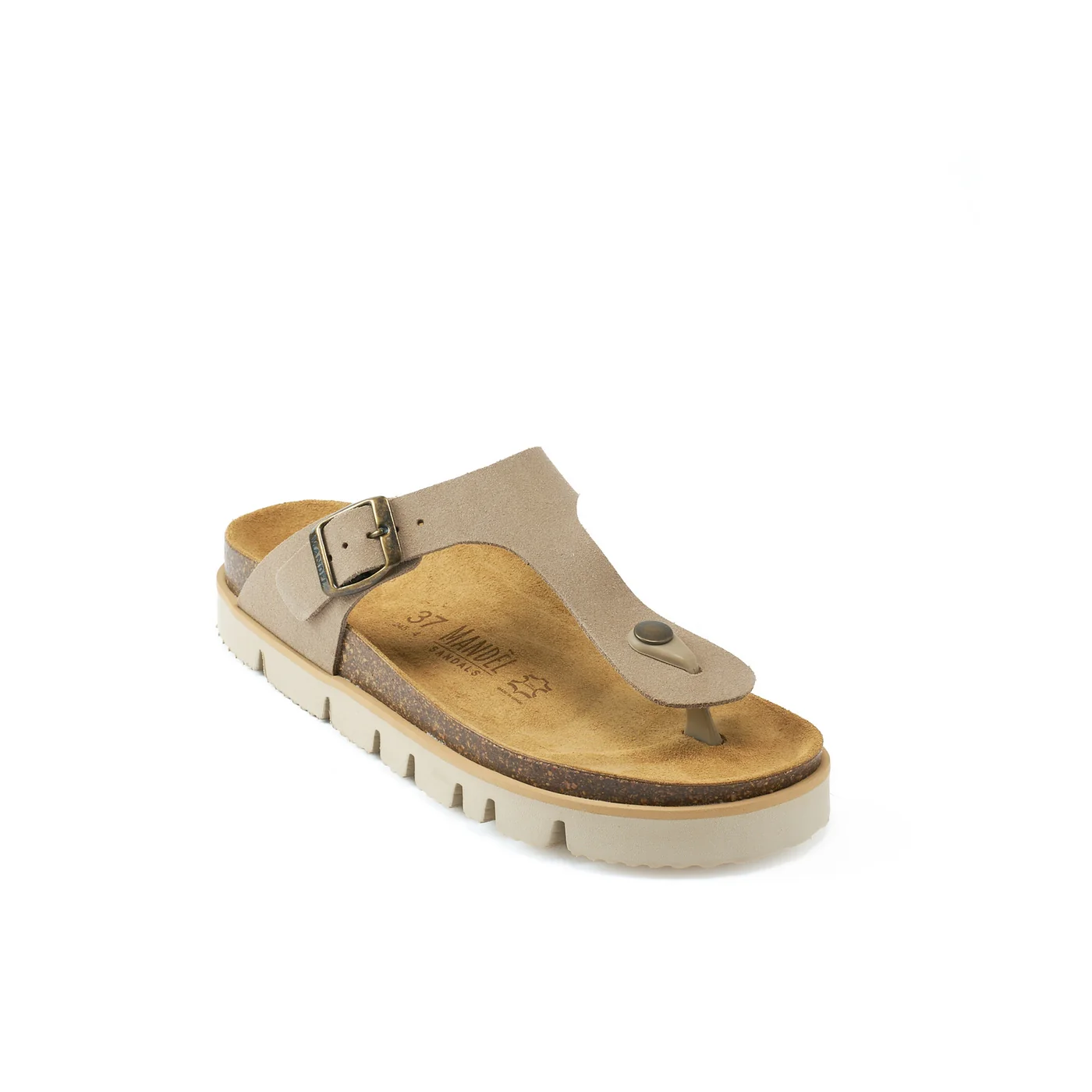 Tongs Blanca Suede Taupe - Femme - Image 2