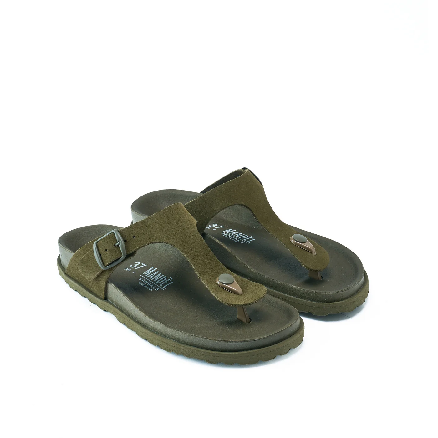Tongs Gala Suede Moss Green - Femme - Image 3