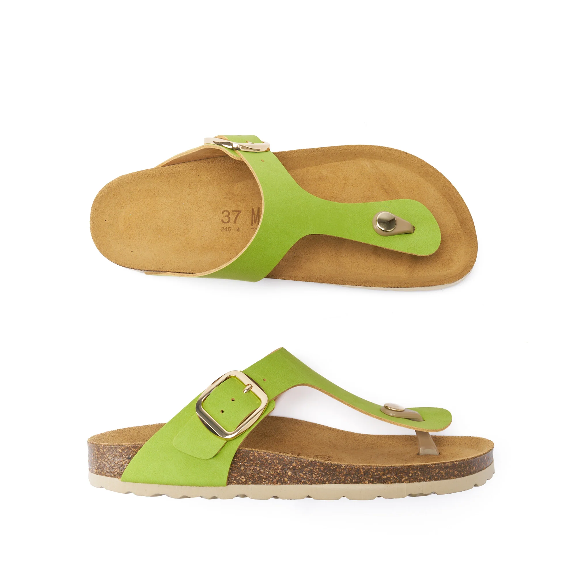 Tongs Blanca Big Buckle Lime Green - Femme - Image 3