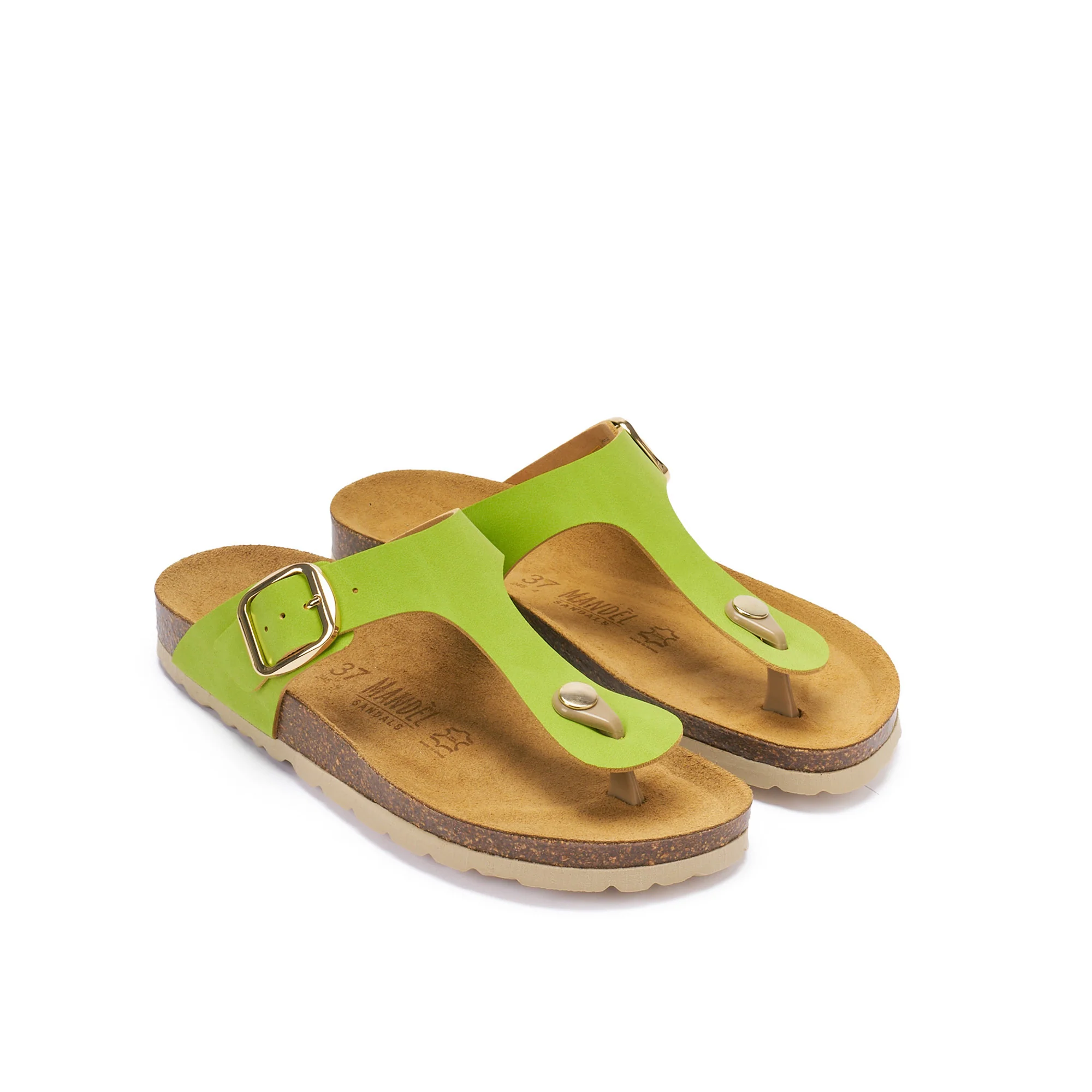 Tongs Blanca Big Buckle Lime Green - Femme - Image 4