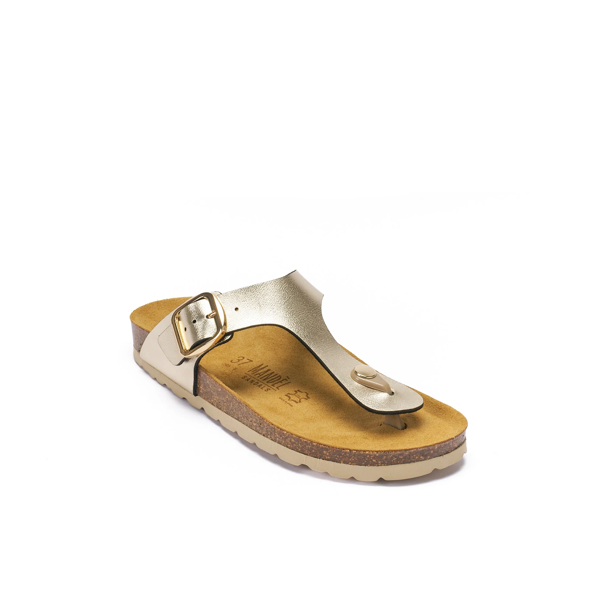 Tongs Blanca Big Buckle Champagne - Femme - Image 2