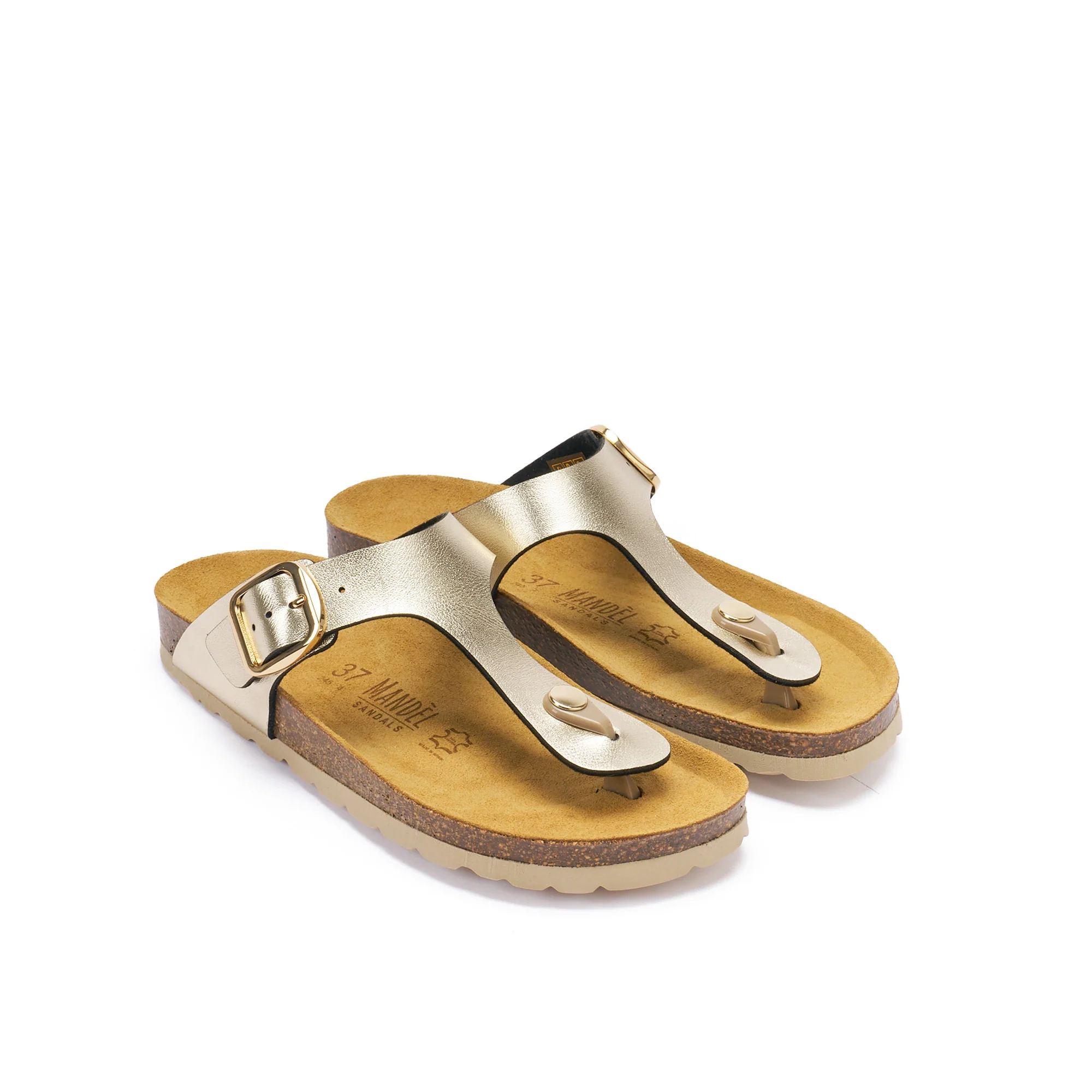 Tongs Blanca Big Buckle Champagne - Femme - Image 3