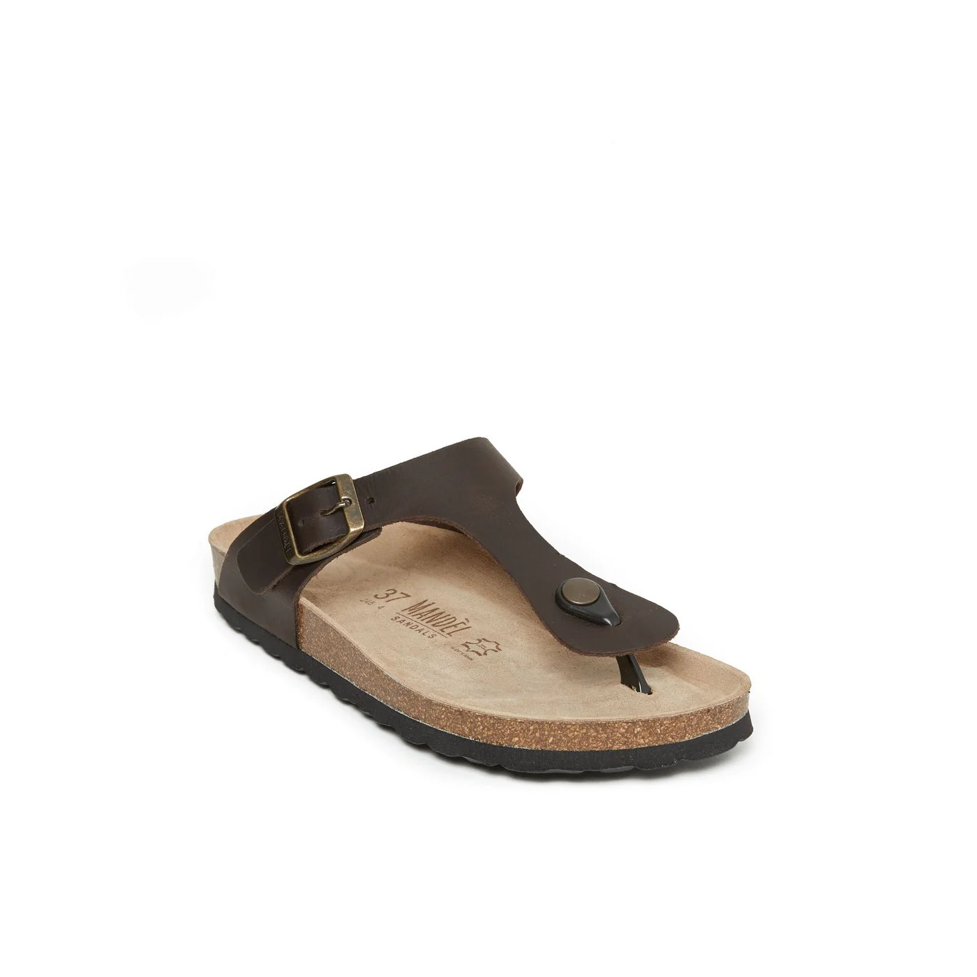 Sabots Blanca Oiled Leather Dark Brown - Femme - Image 3